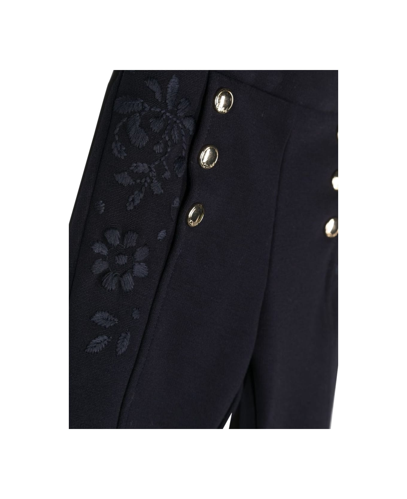 Chloé Pants 6 Buttons - BLUE ボトムス