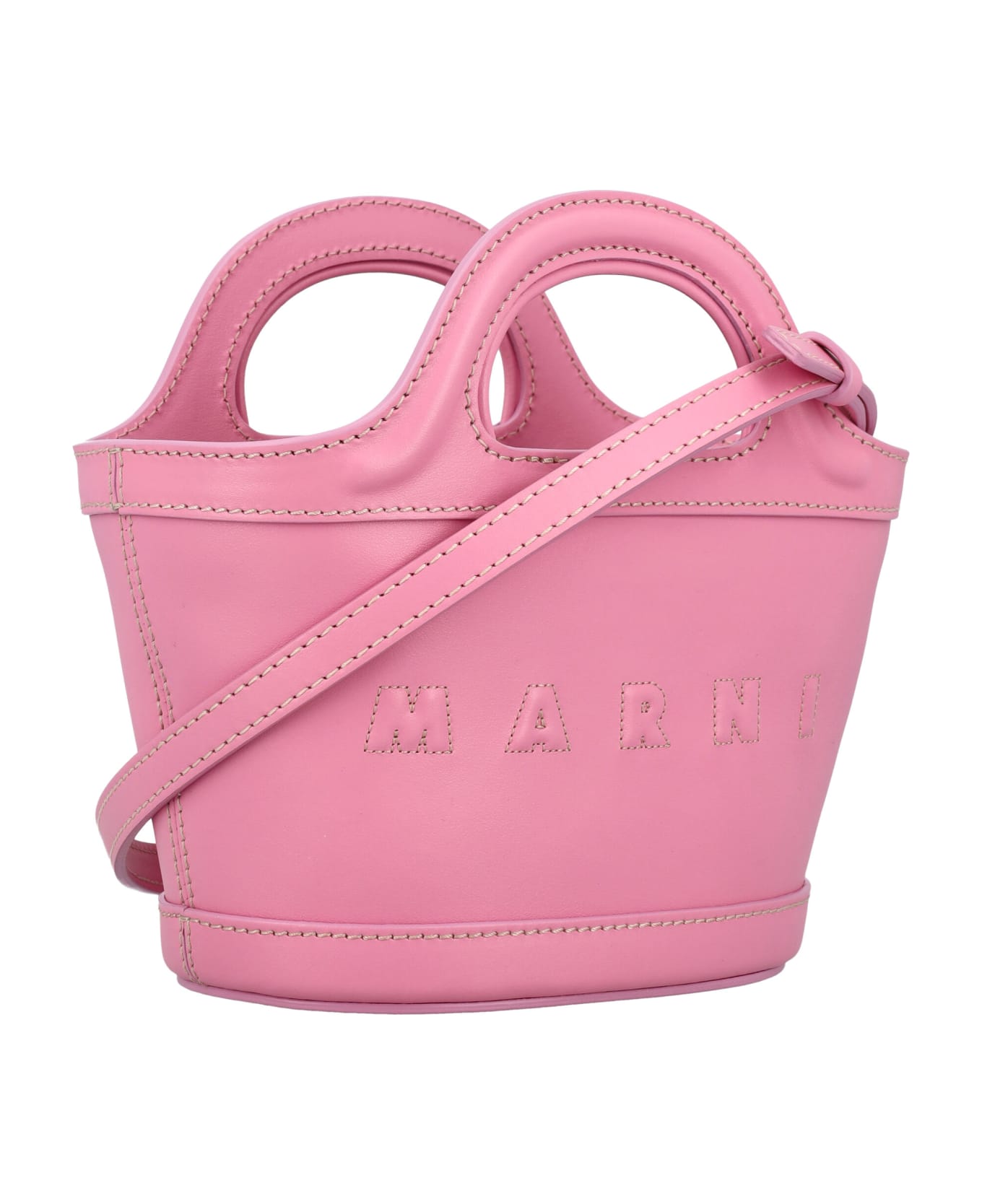 Marni Kid - Tropicalia Leather Bag - PINK