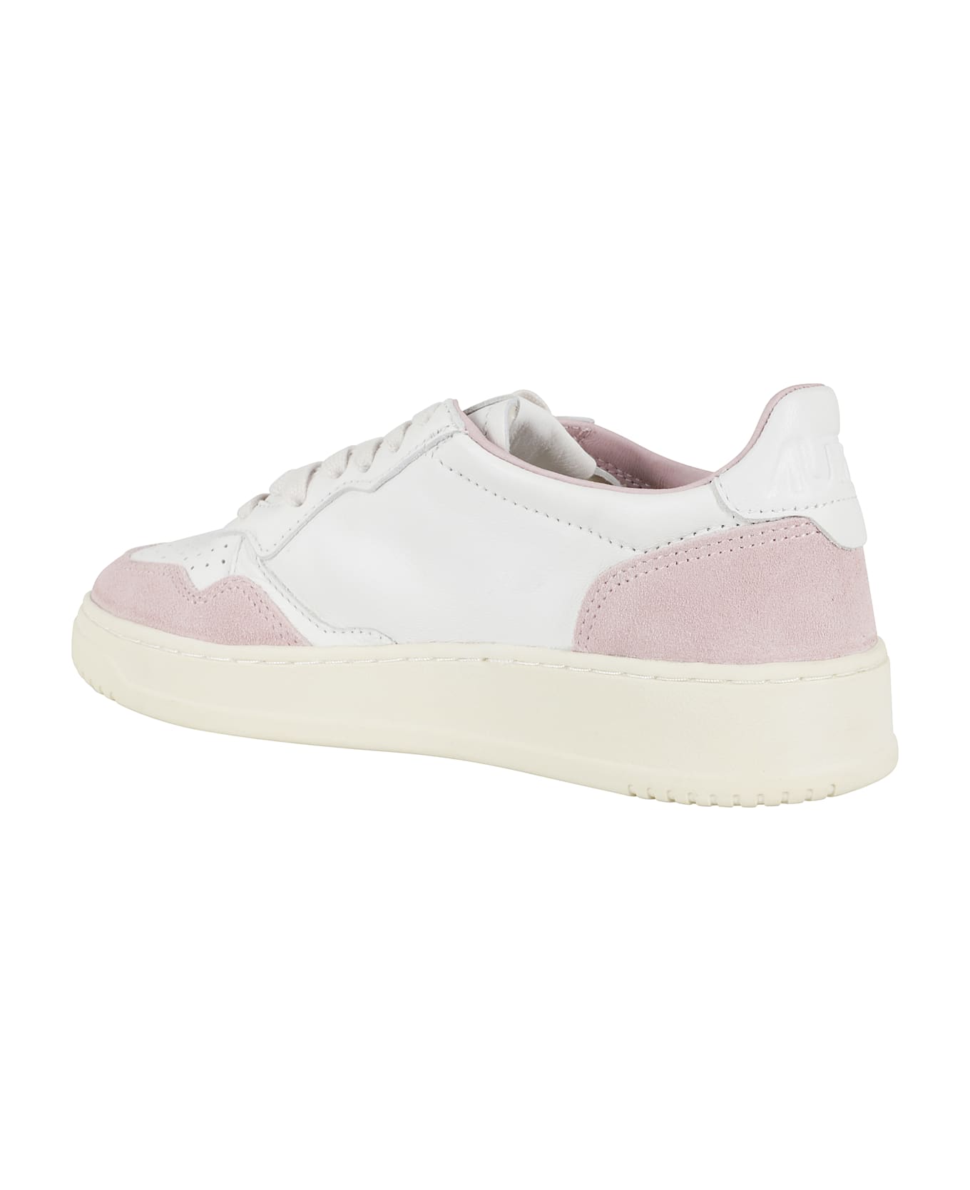 Autry Medalist Low Woman - Suede White Powder