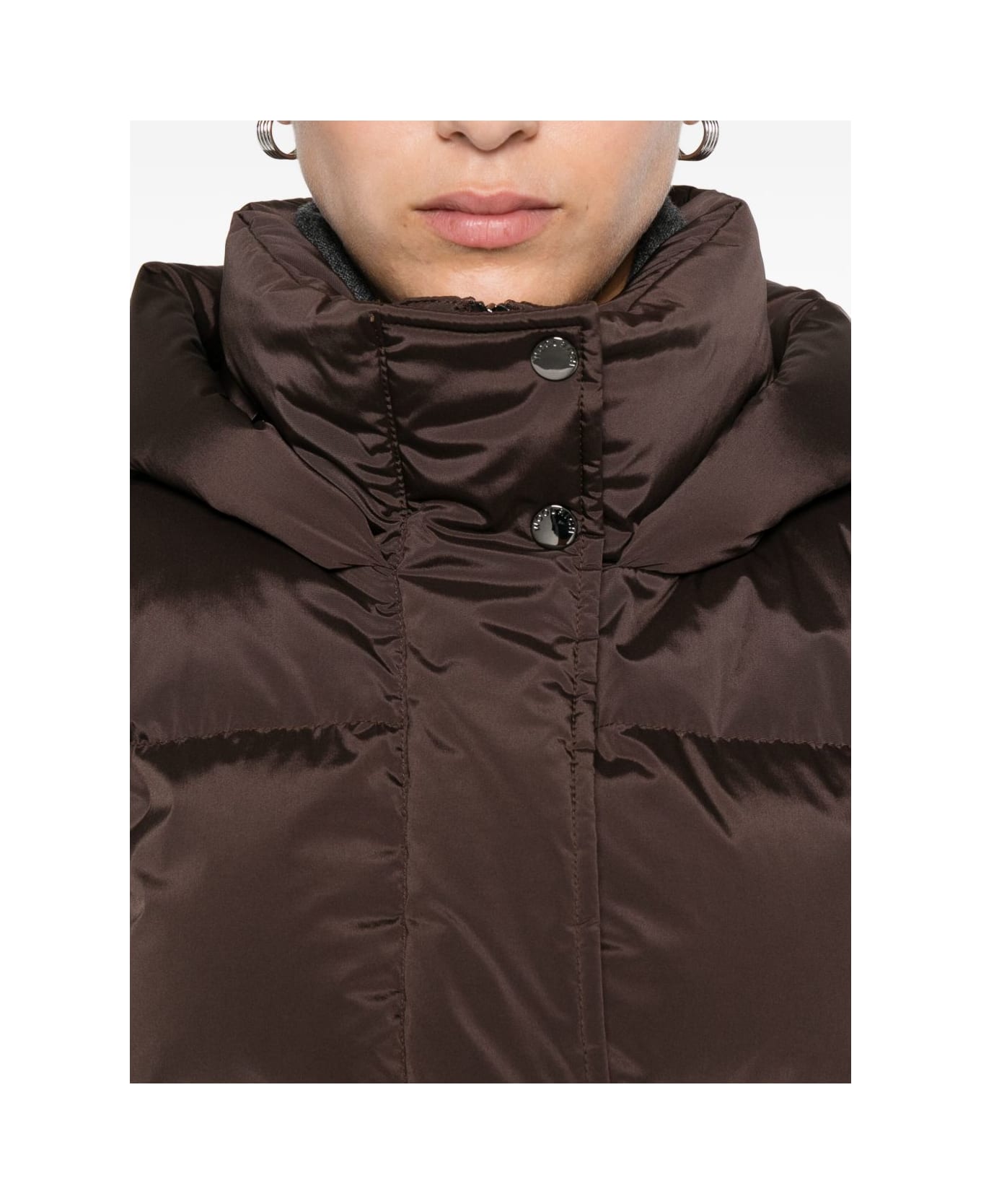 Woolrich Kelly Long Down Jacket - Brown ダウンジャケット