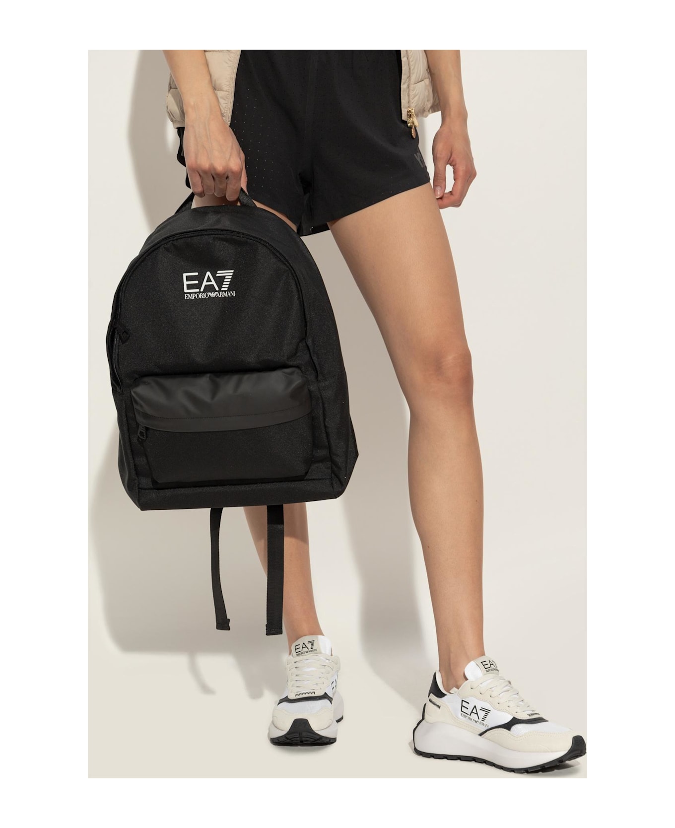 EA7 Emporio Armani Backpack With Logo - Black