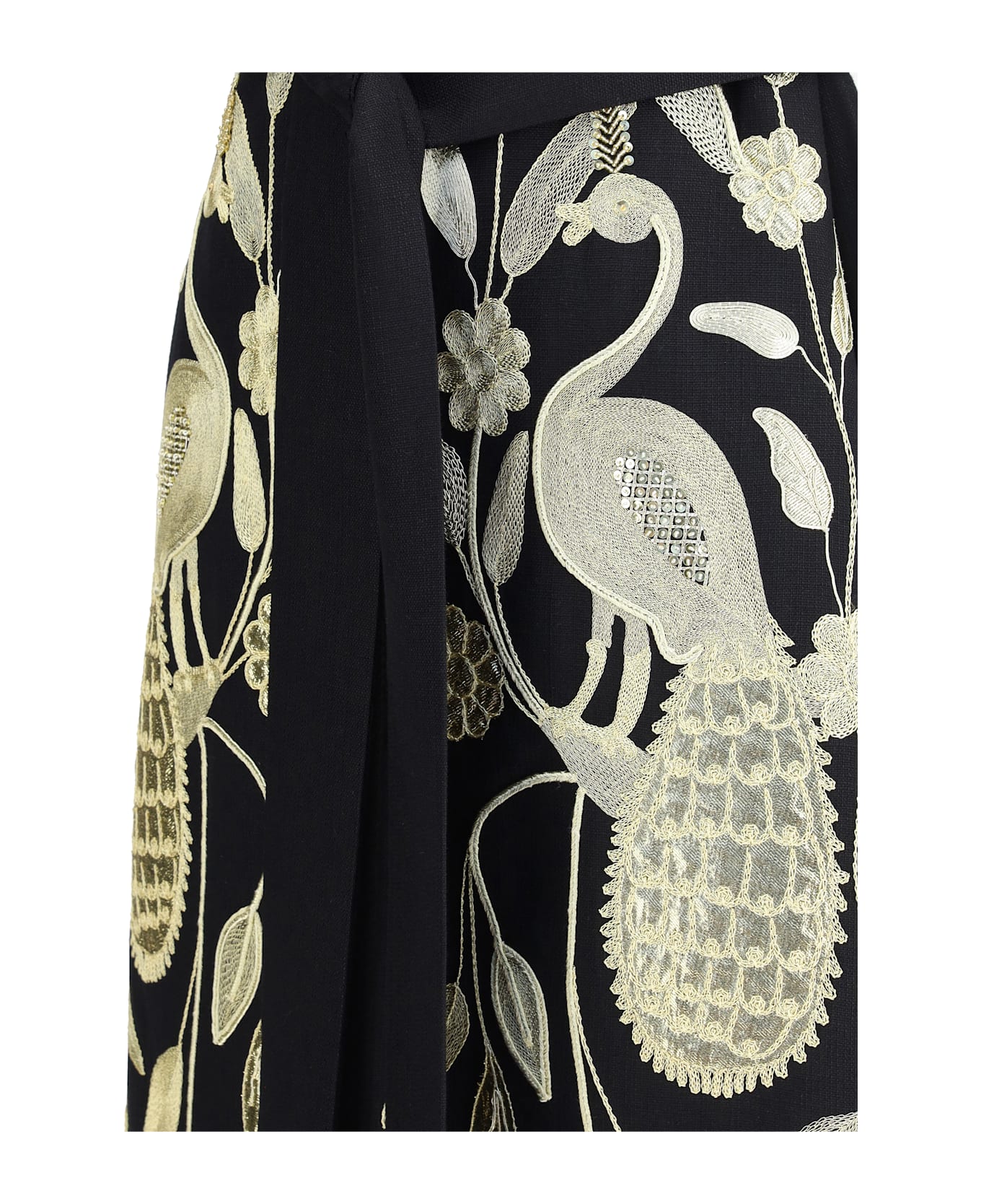 Valentino Embroidered Long Vest