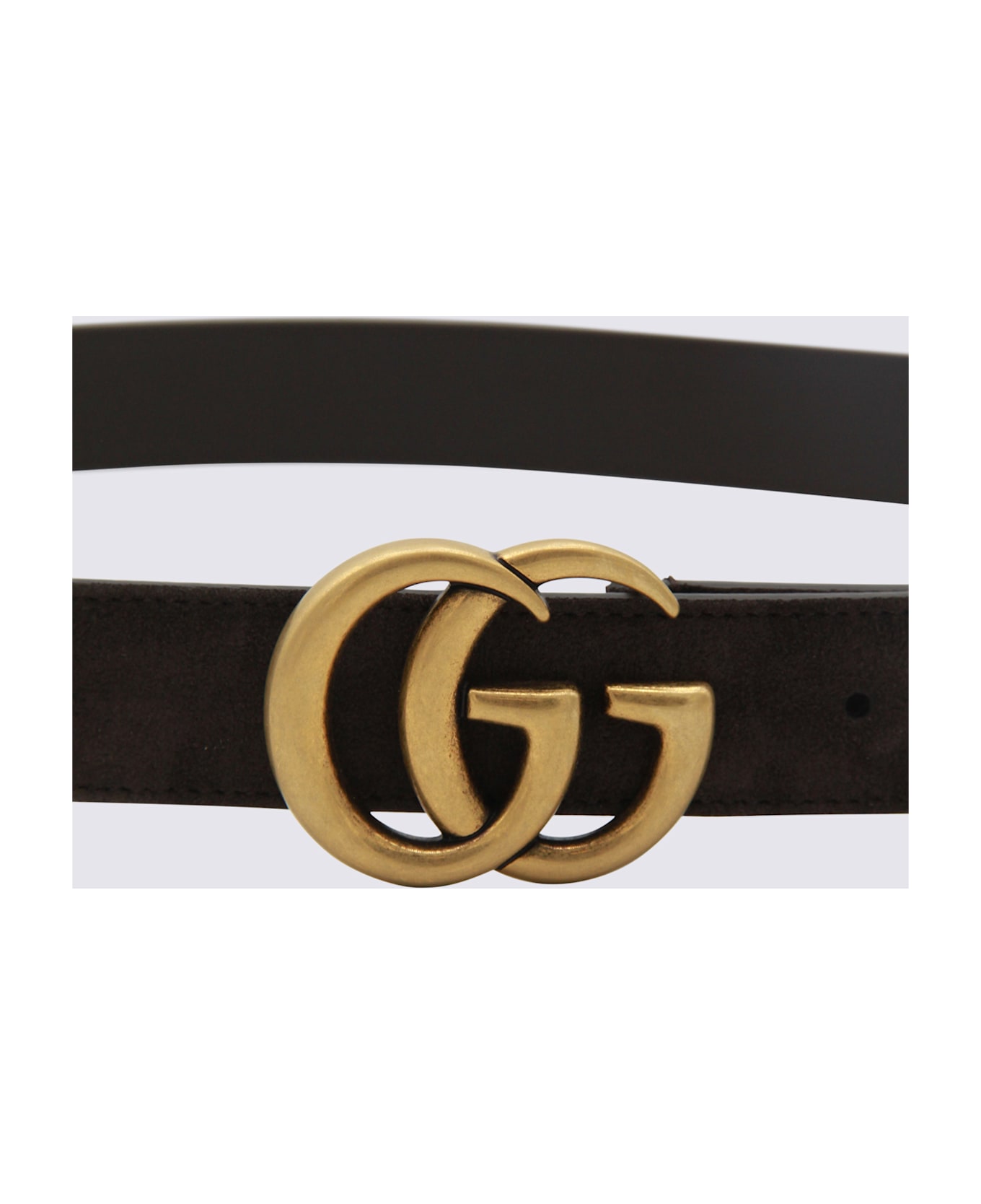 Gucci Dark Brown Leather Belt - Brown