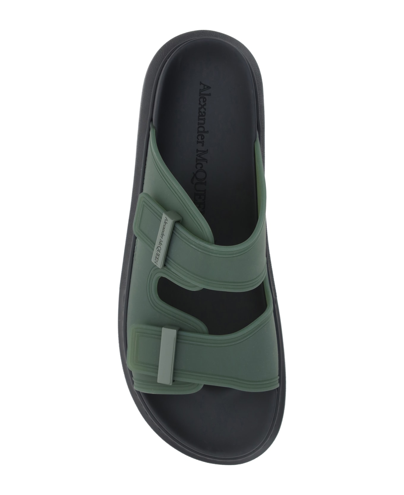 Alexander McQueen Hybrid Double-buckled Sandals - Green