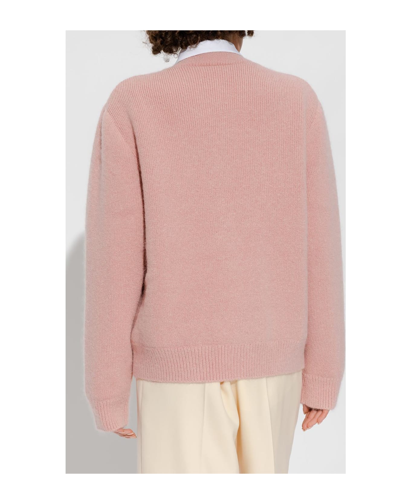 Burberry Insulated Sweater With Appliquès - Rosy pink