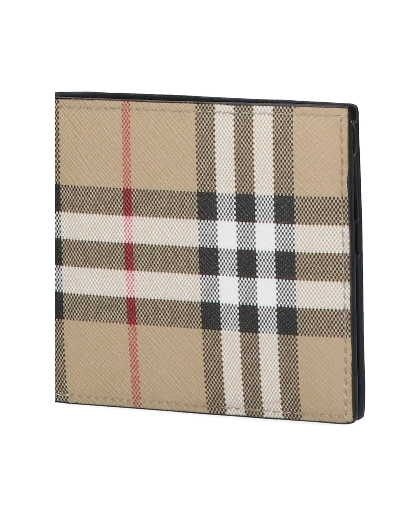Burberry Printed E-canvas Wallet - Beige