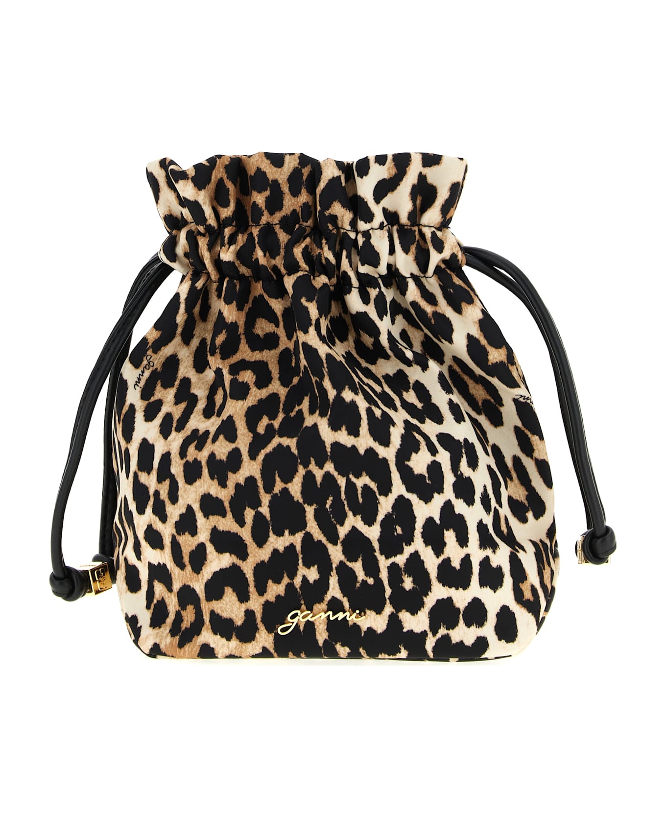 Ganni Animalier Pouch - Brown