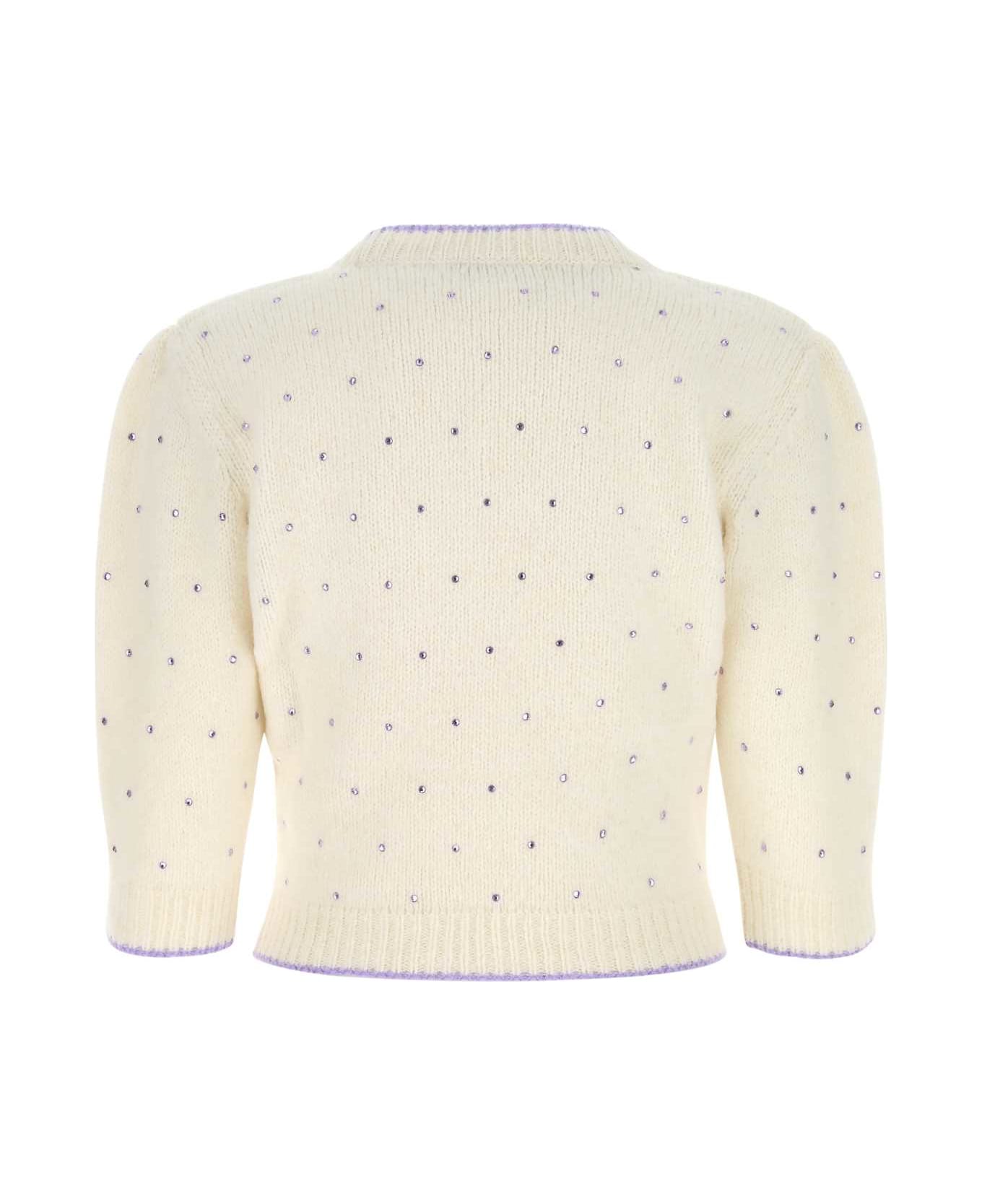 Alessandra Rich Embellished Alpaca Blend Sweater - 811 ニットウェア