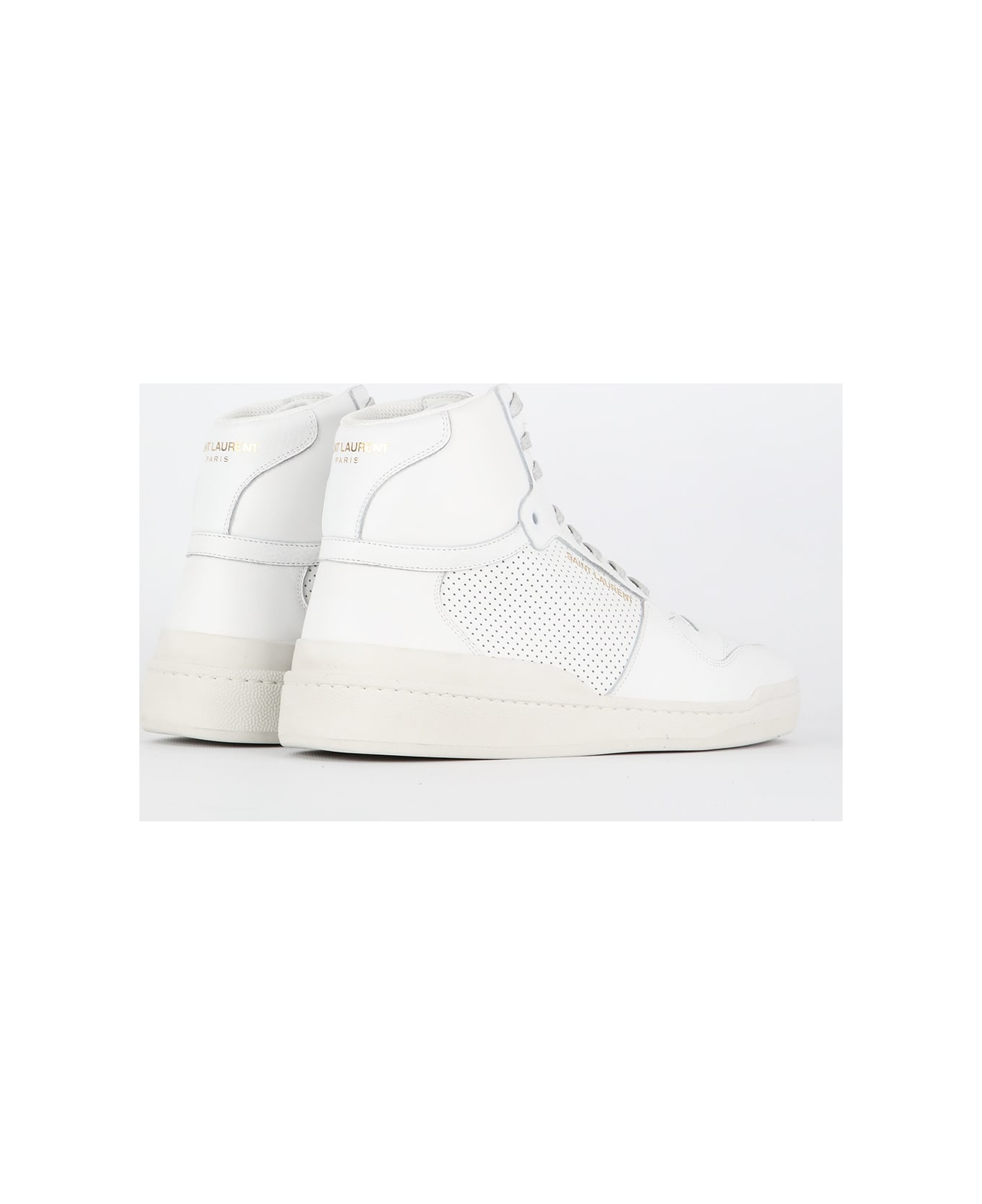 Saint Laurent Sl24 White Sneakers - White