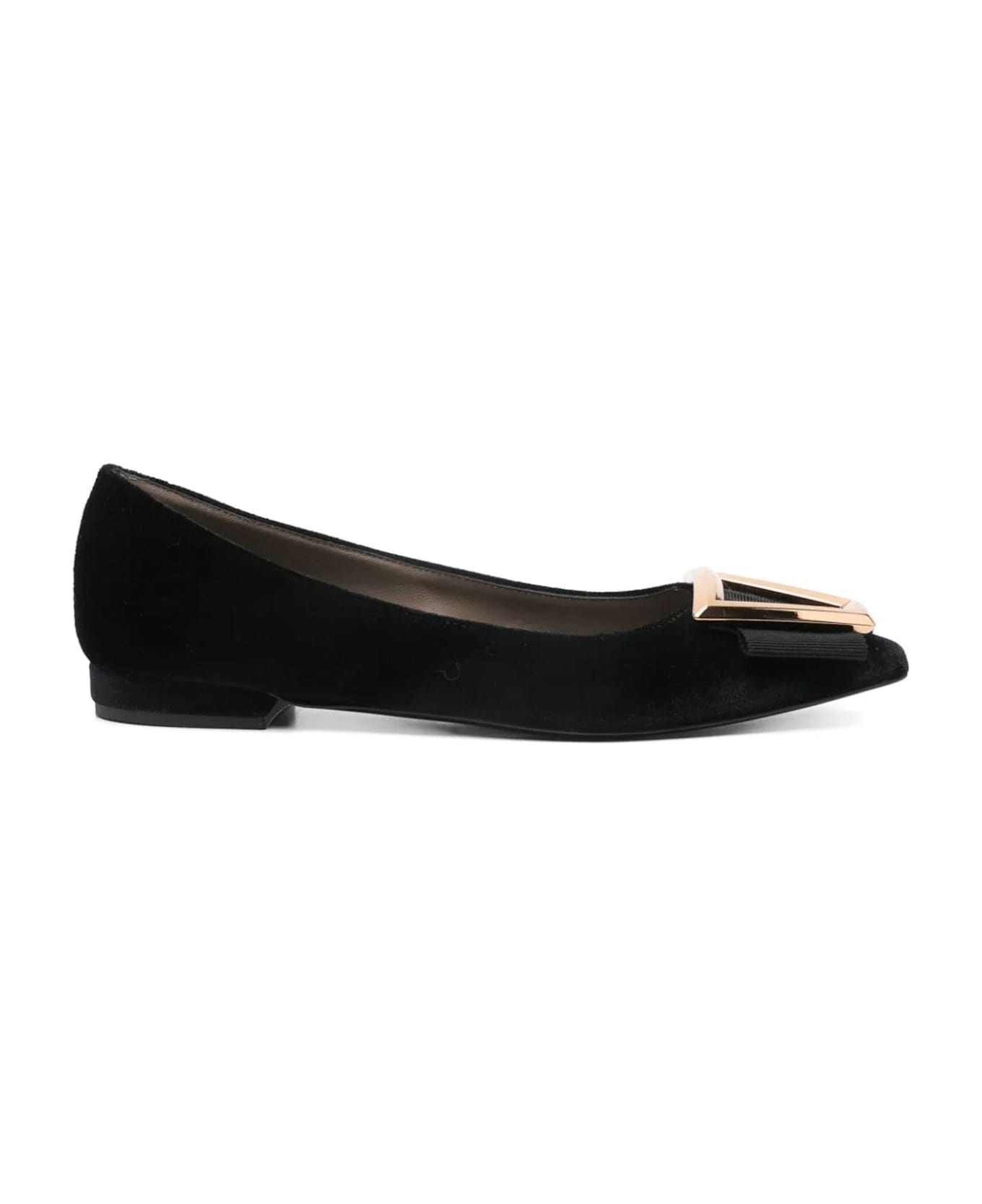 Roberto Festa Black Velvet Kenda Ballet Flats - Black