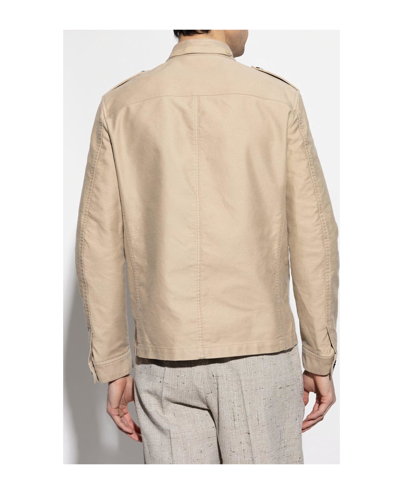 Tom Ford Flap Pocket Shirt Jacket - Sand