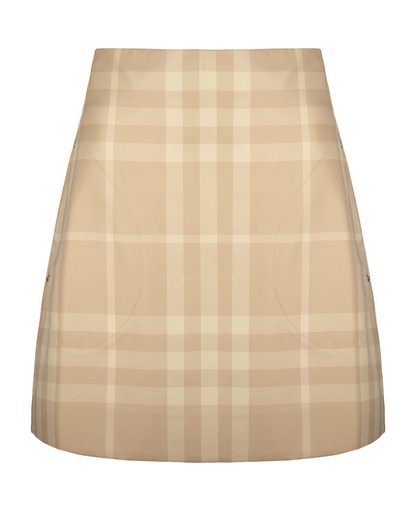 Burberry Cotton Mini-skirt - Beige