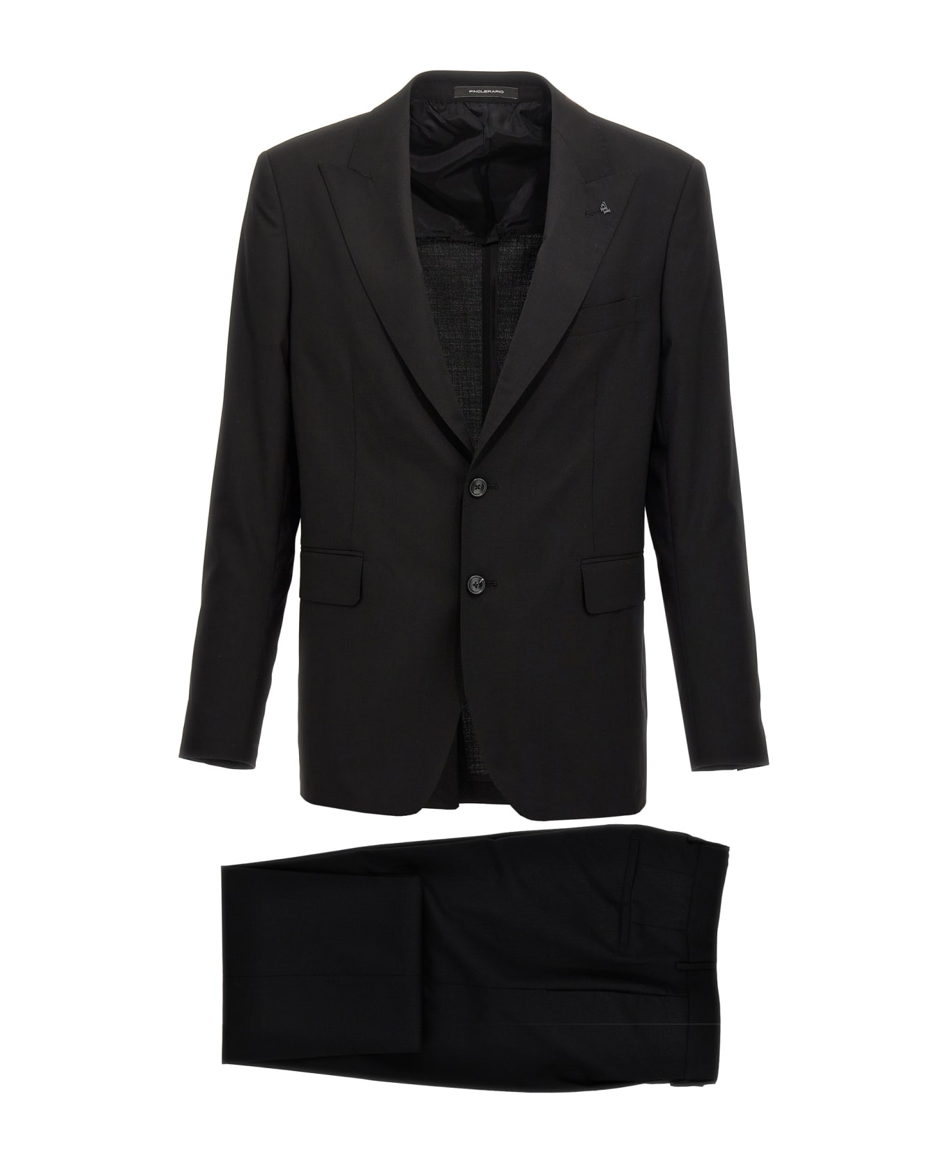 Tagliatore Stretch Wool Suit - Black   スーツ