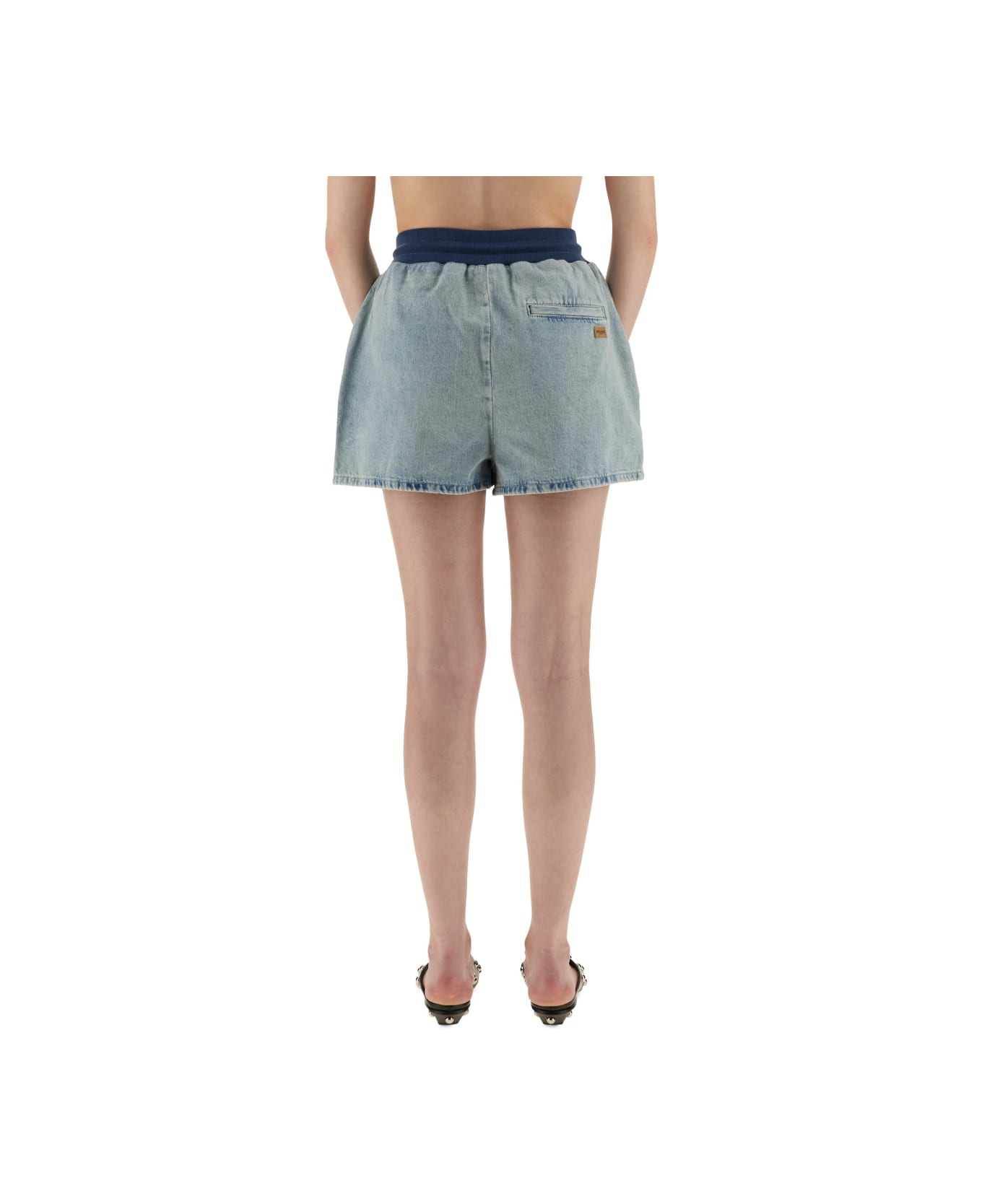M05CH1N0 Jeans Denim Shorts - DENIM
