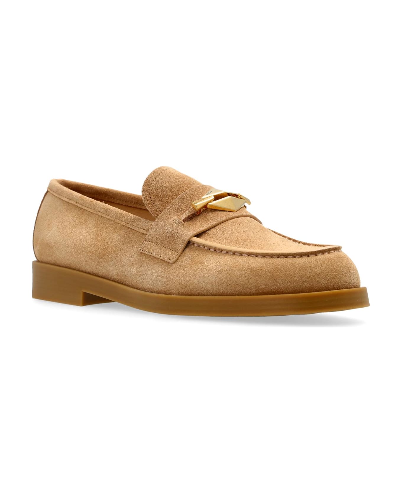 Jimmy Choo Suede Shoes Maddie Type Loafers - Biscuit