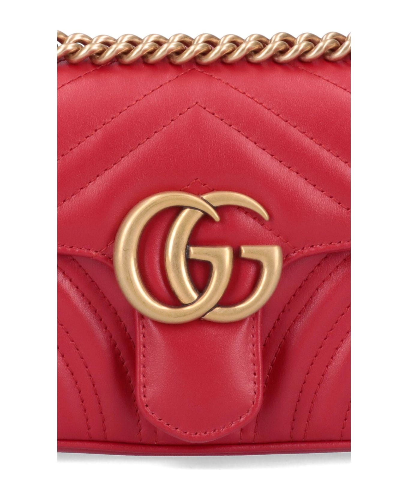 Gucci 'gg Marmont' shoulder Bag - Red