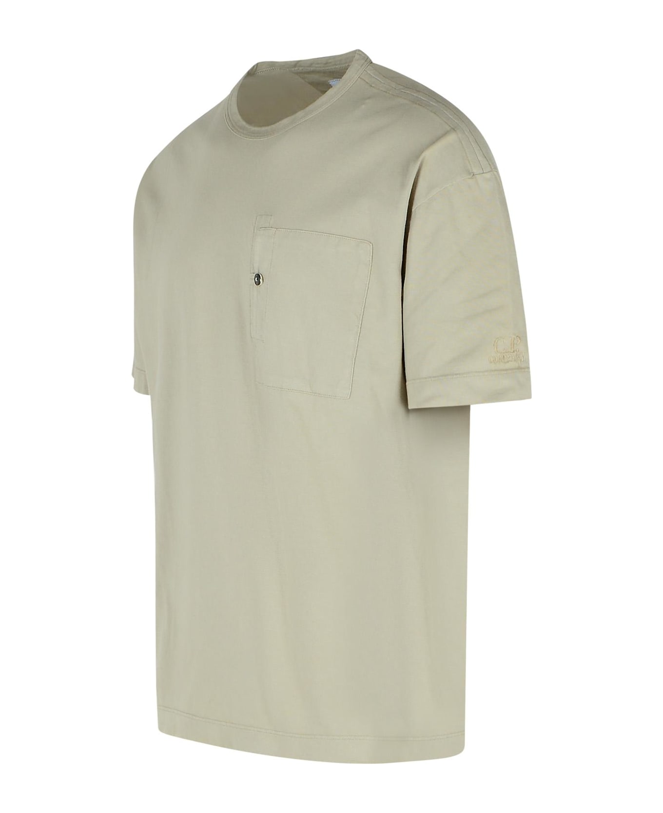 C.P. Company Beige Cotton T-shirt - Beige