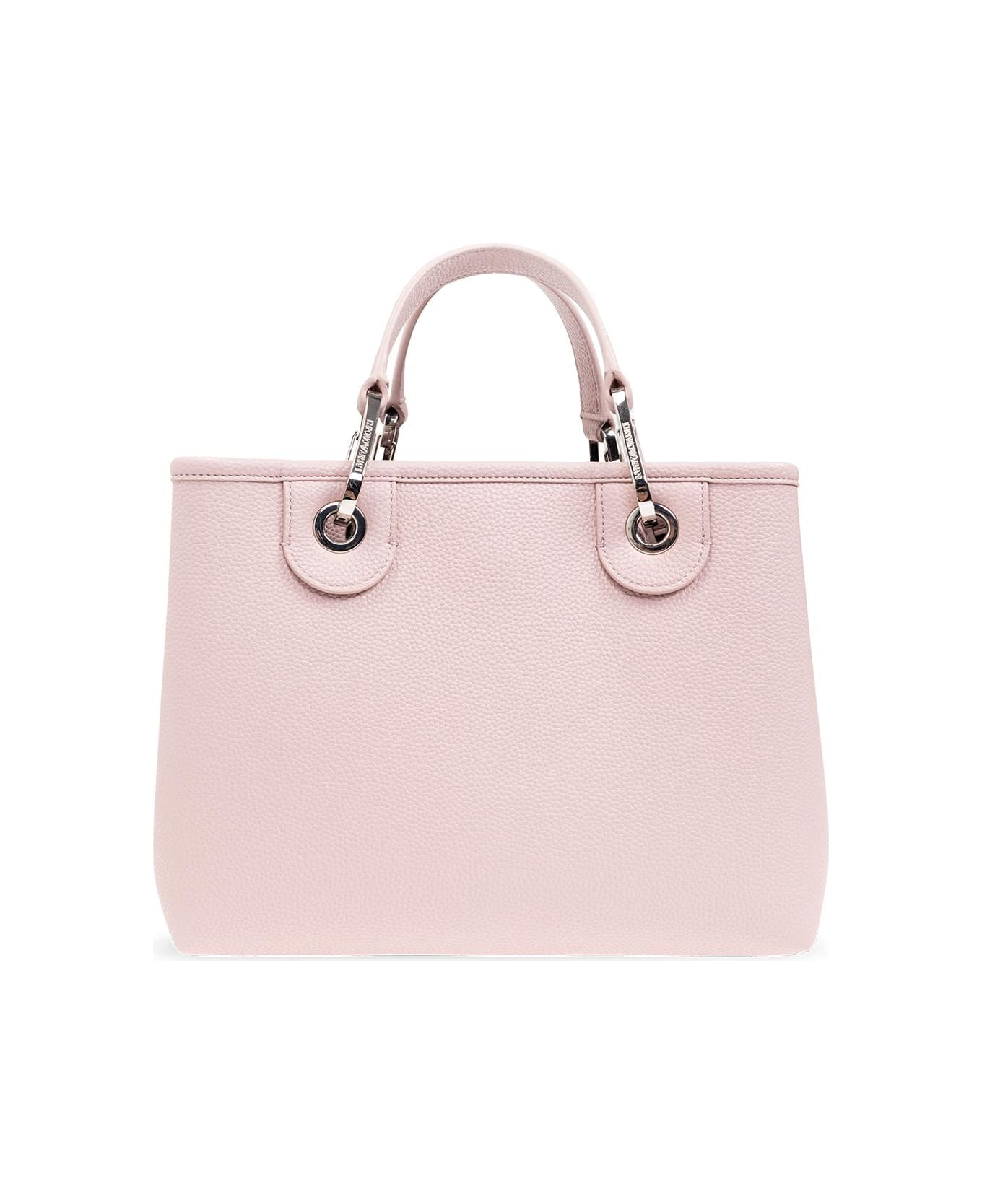 Emporio Armani Shopper Bag - Pink トートバッグ