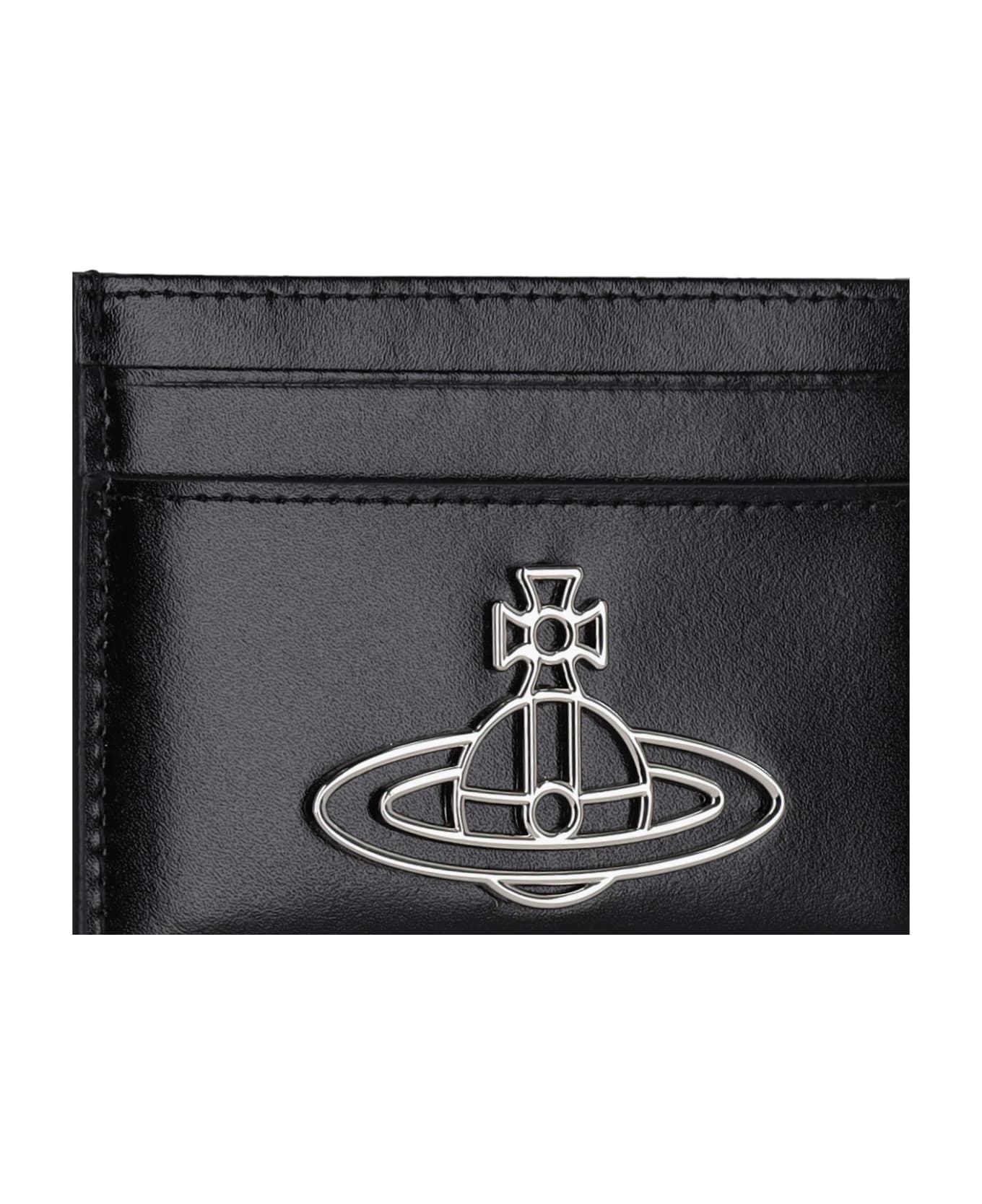 Vivienne Westwood Logo Card Holder - Black  