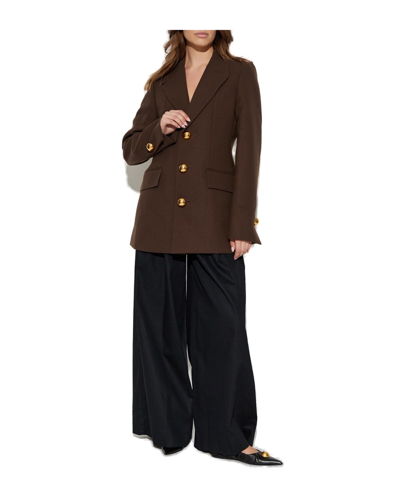 Ami Alexandre Mattiussi Single-breasted Tailored Blazer - BROWN