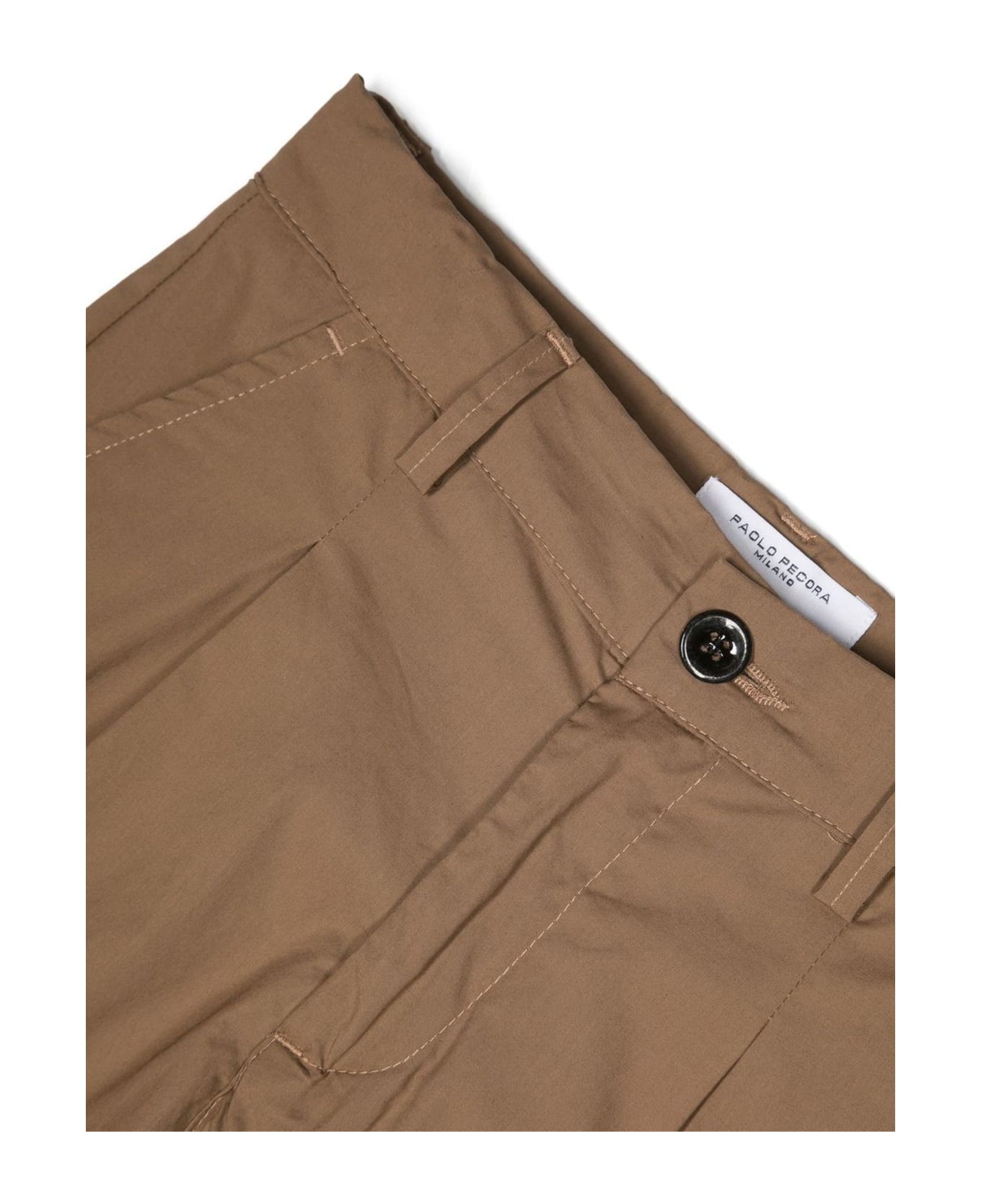 Paolo Pecora Shorts Brown - Brown ボトムス