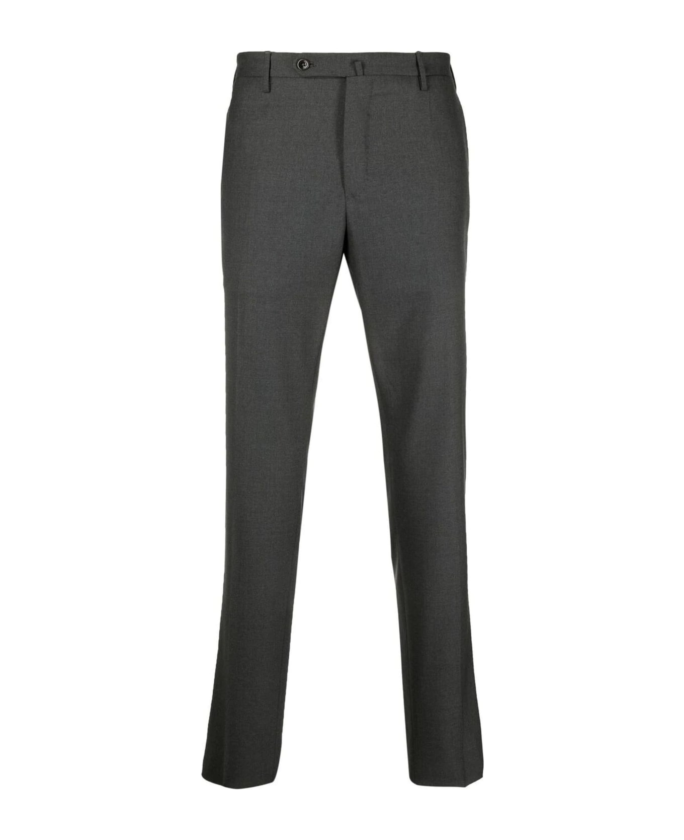 Incotex Grey Virgin Wool Slim-fit Tailored Trousers - Grey