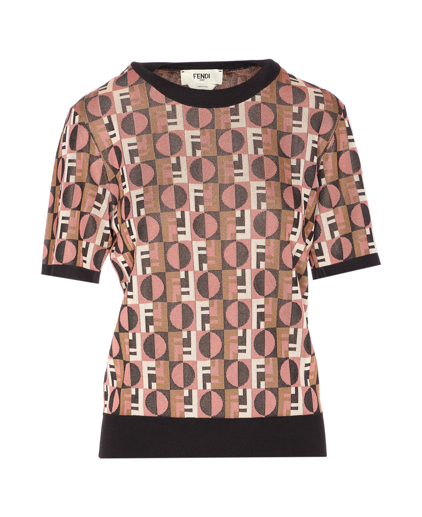 Fendi Optical Viscose T-shirt - N Blush