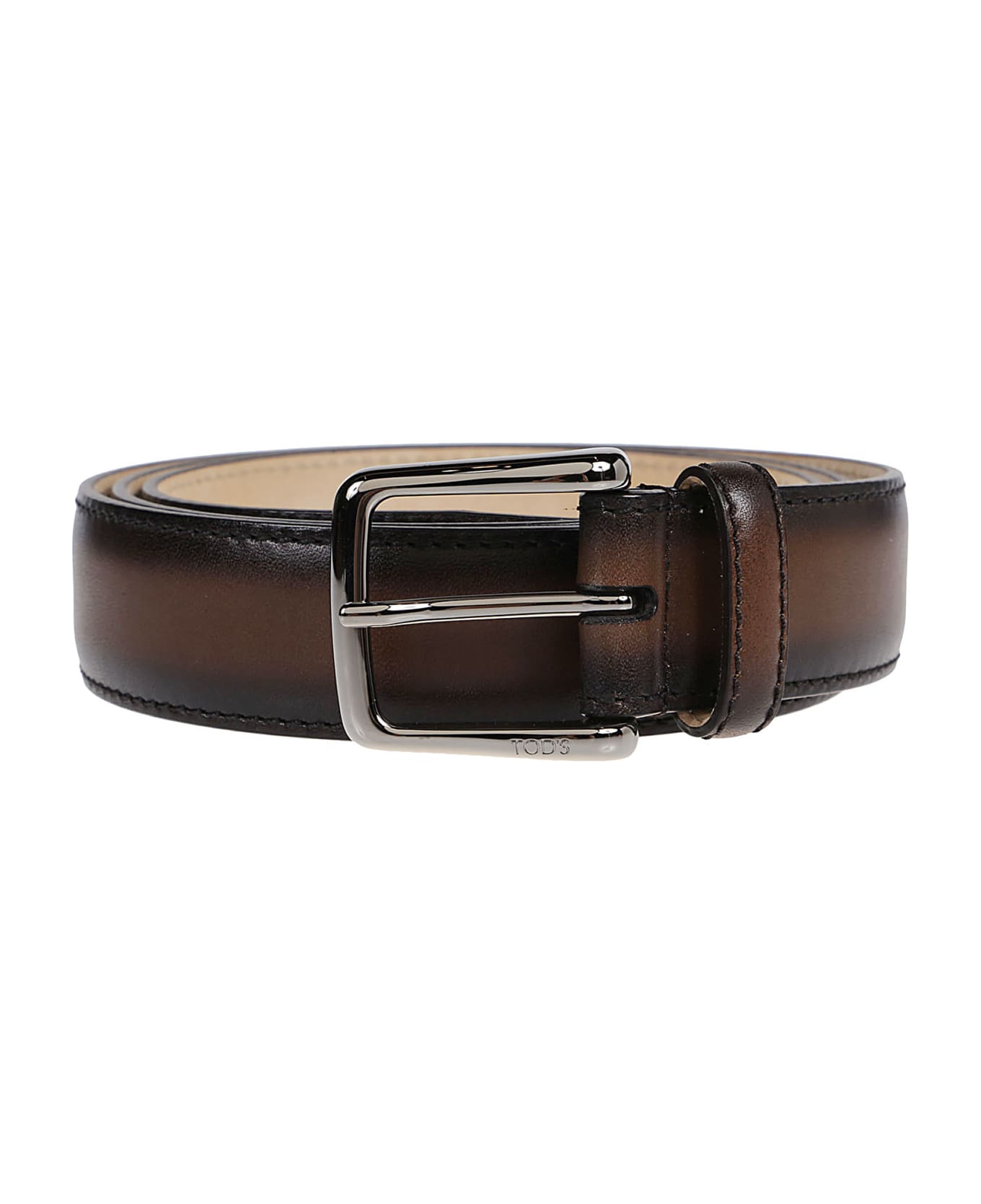 Tod
s Inside Logo Printed Belt - Cacao