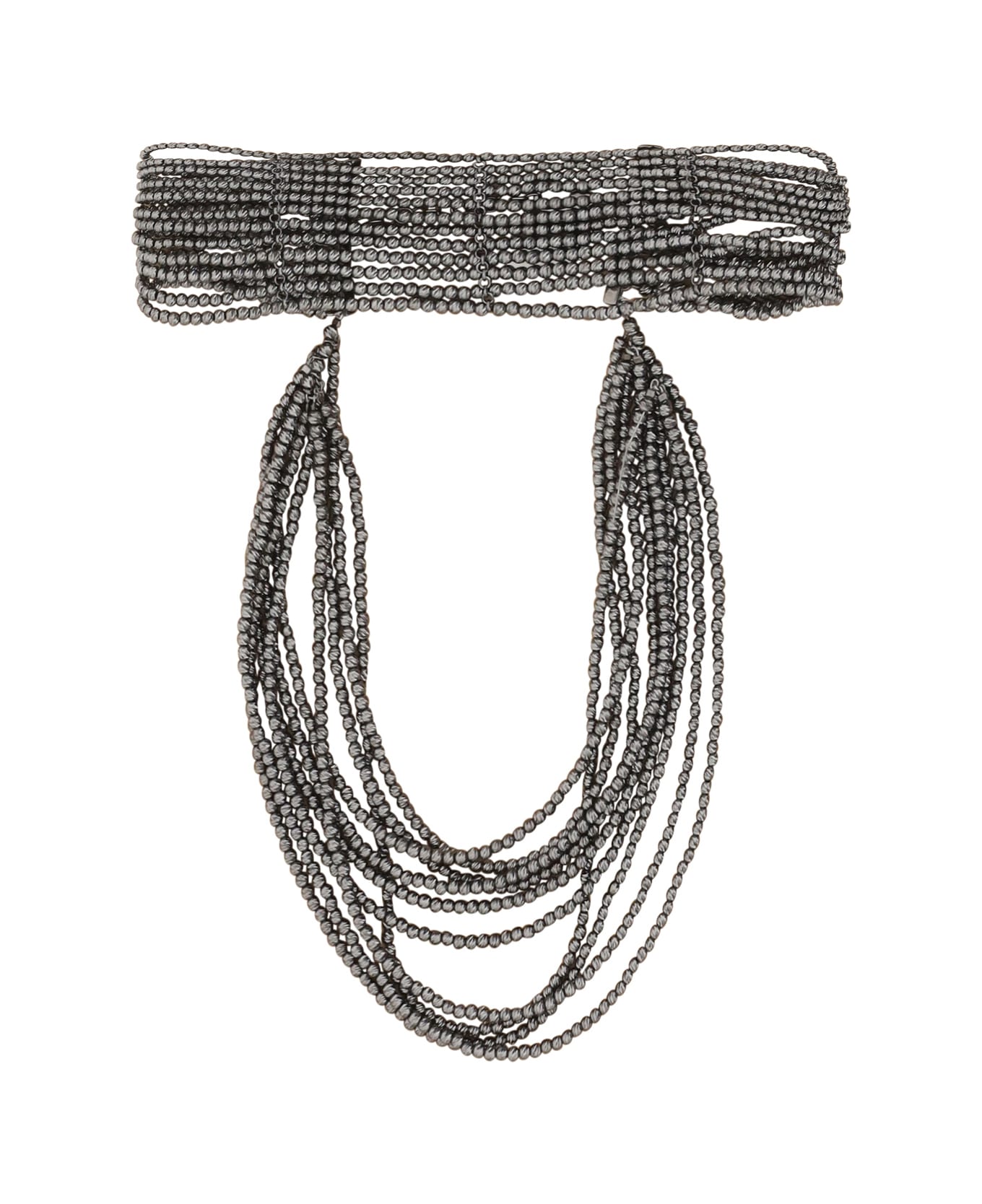 Brunello Cucinelli Choker Necklace - Rodio Nero
