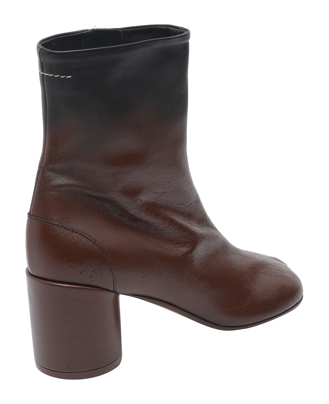 MM6 Maison Margiela Tabi Booties - BLACK/SABLE