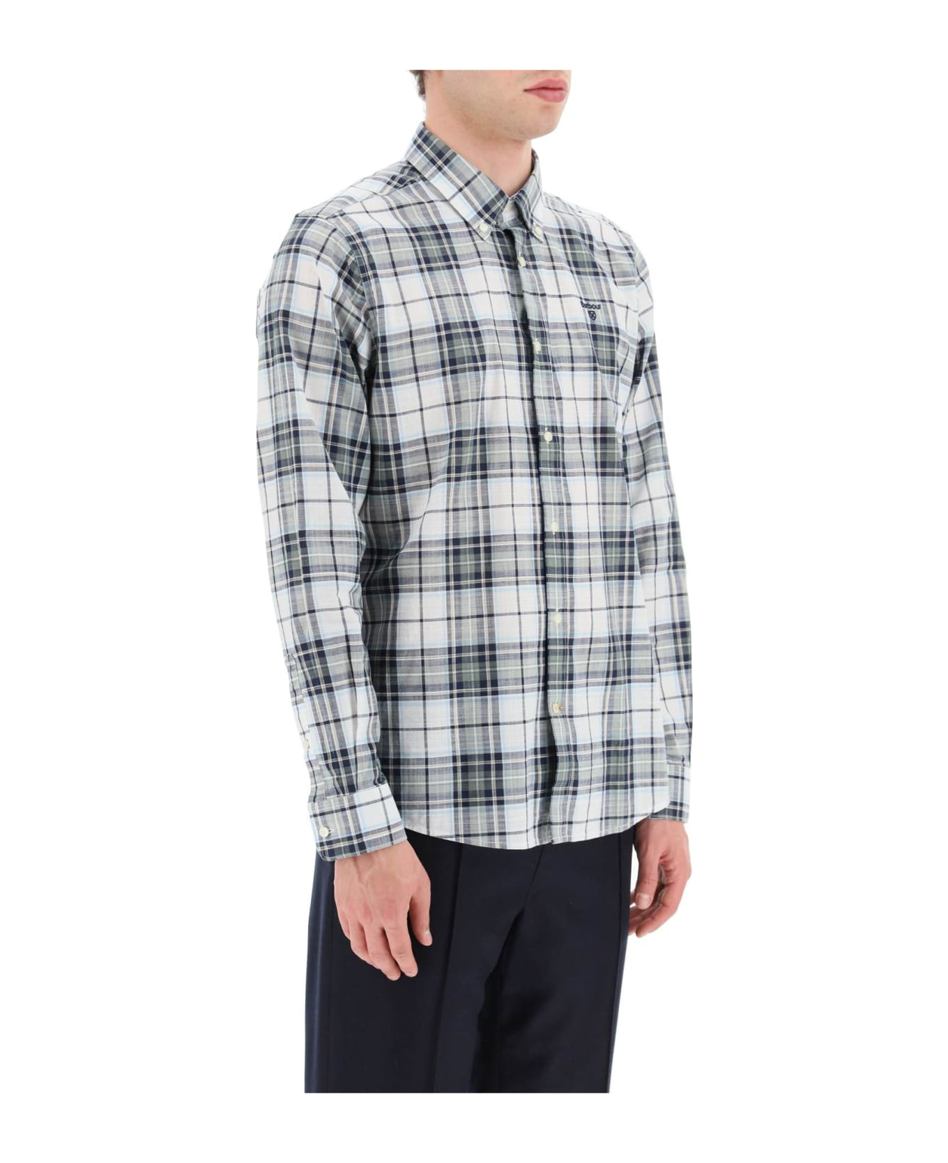 Barbour Multicolor Cotton Shirt - AGAVE GREEN シャツ