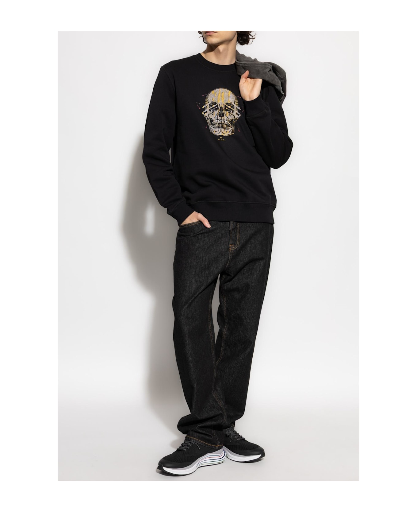 PS by Paul Smith Ps Paul Smith Sweatshirt With Colorful Print - Black