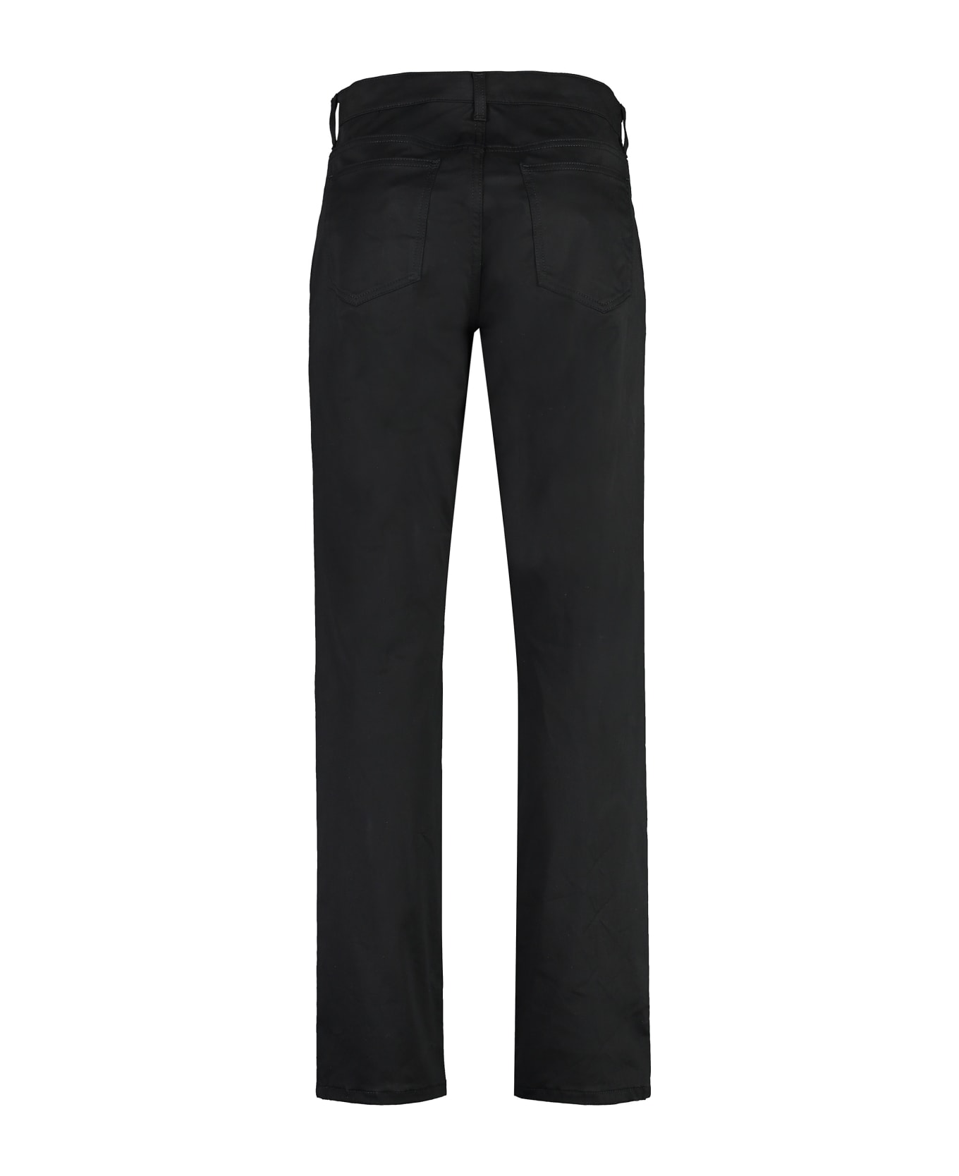 Moschino Stretch Cotton Trousers - black