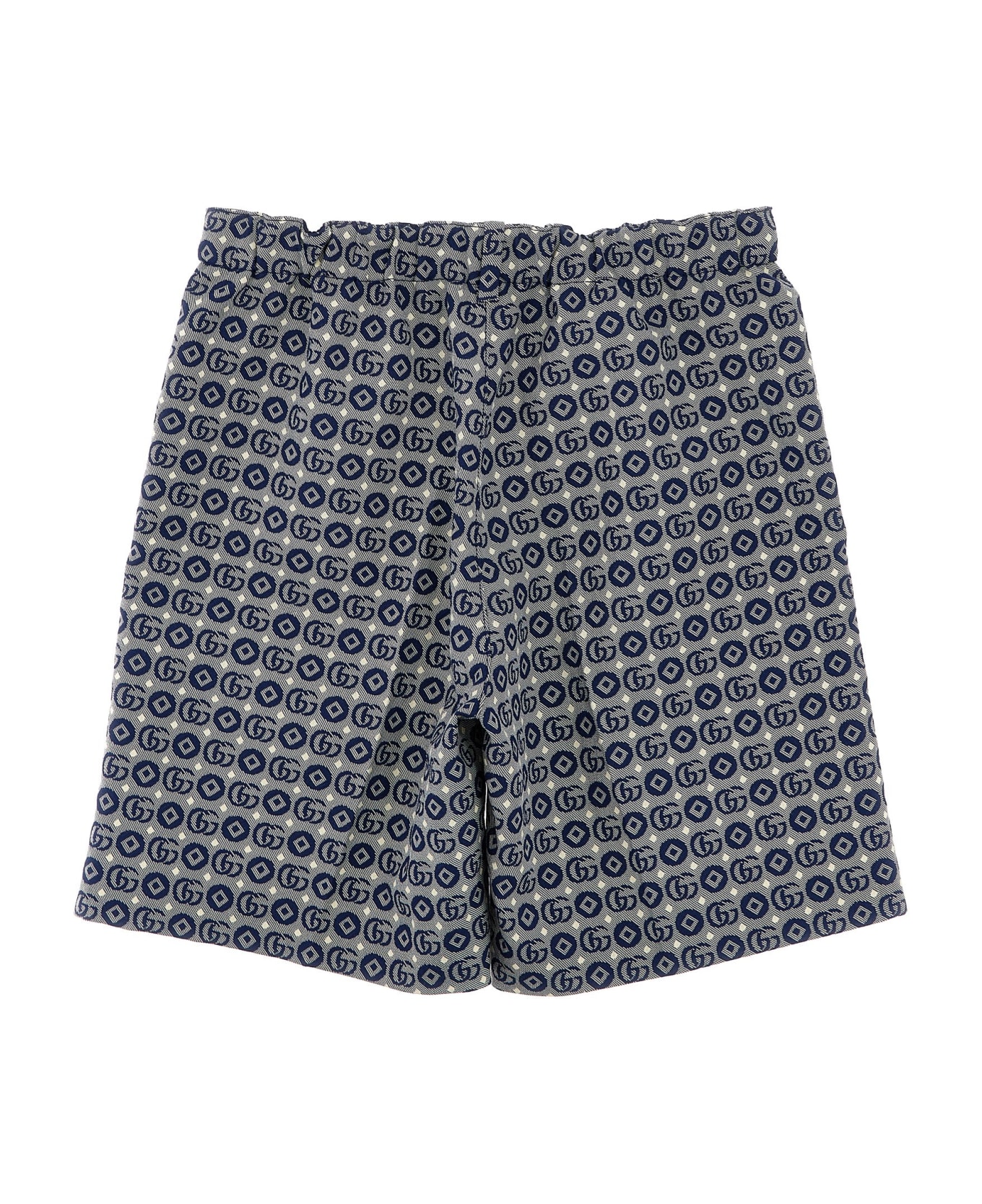 Gucci 'gg' Bermuda Shorts - Blue ボトムス