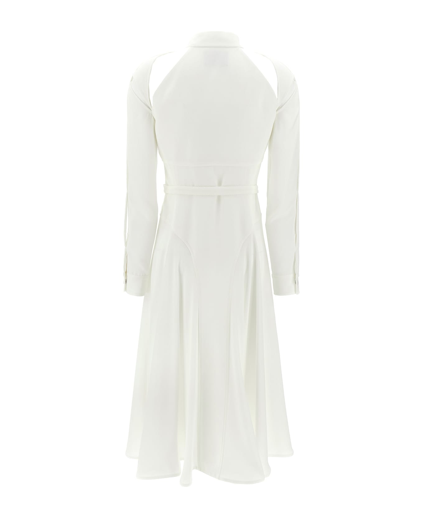 Giovanni Bedin Cut-out Chemisier Dress - White