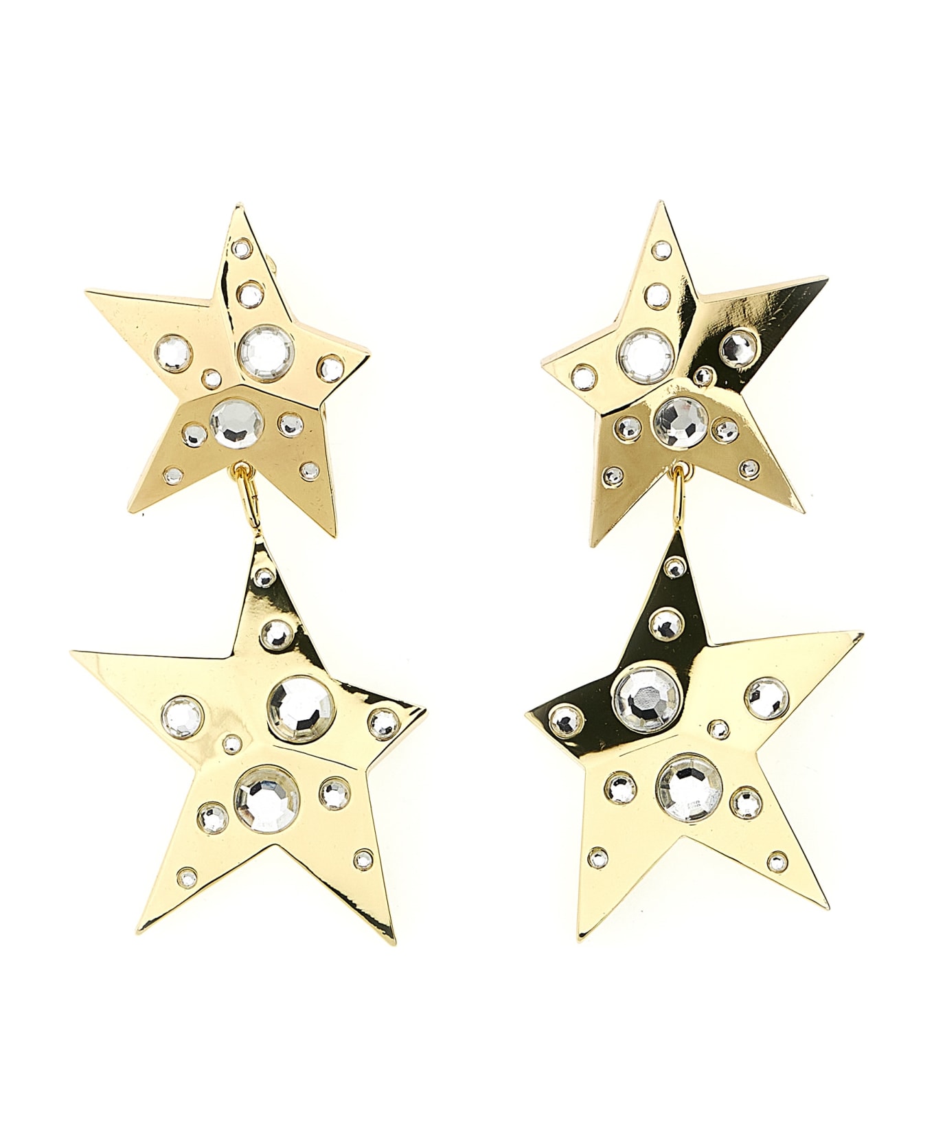 AREA 'crystal Star Drop' Earrings - Gold ジュエリー