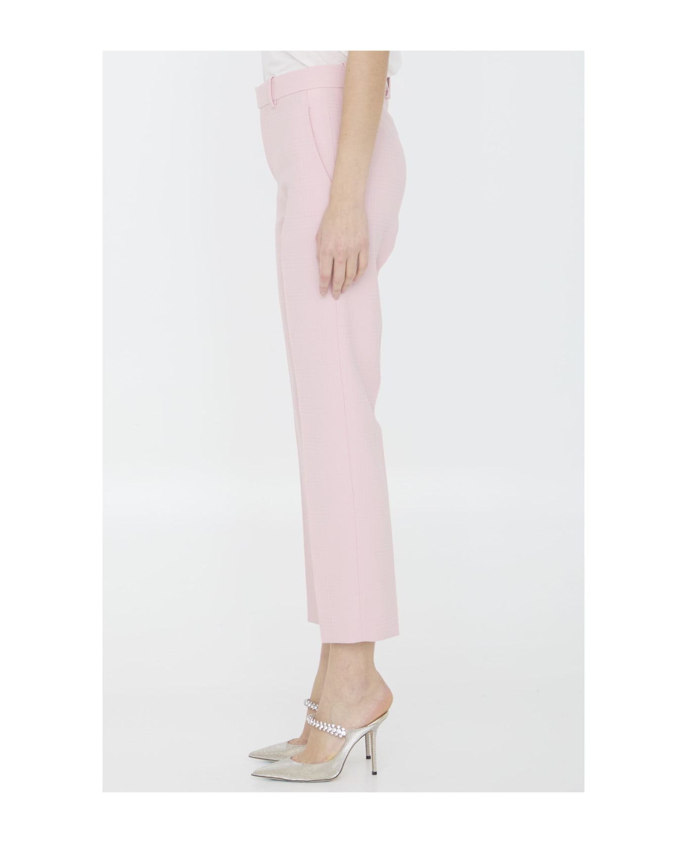 Burberry Wool Tailored Trousers - Cameo