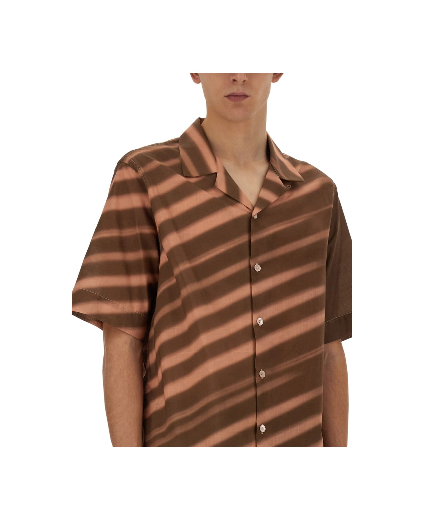 Paul Smith Stripe Print Shirt - PINK シャツ