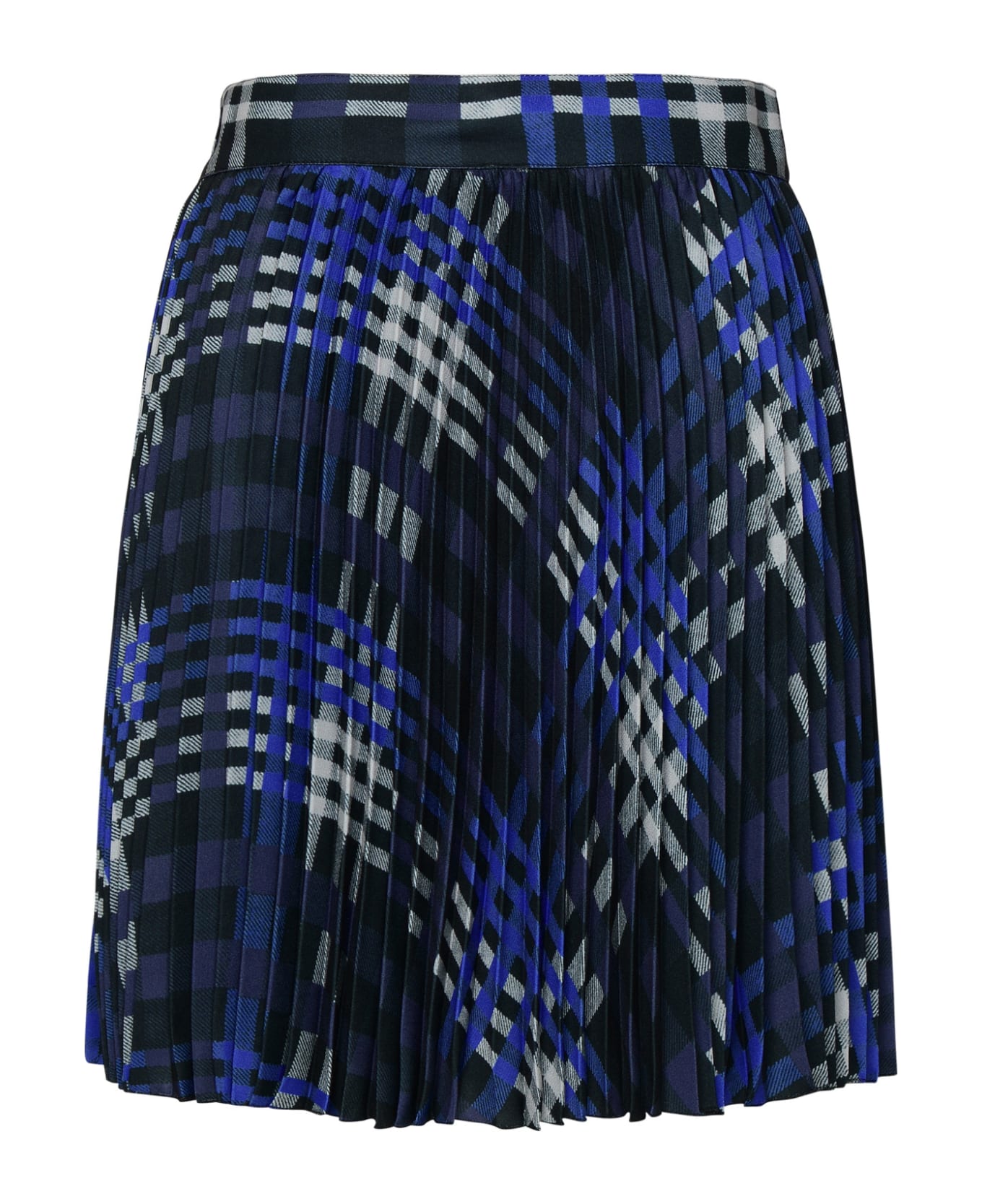 MSGM Two-tone Polyester Skirt - Navy