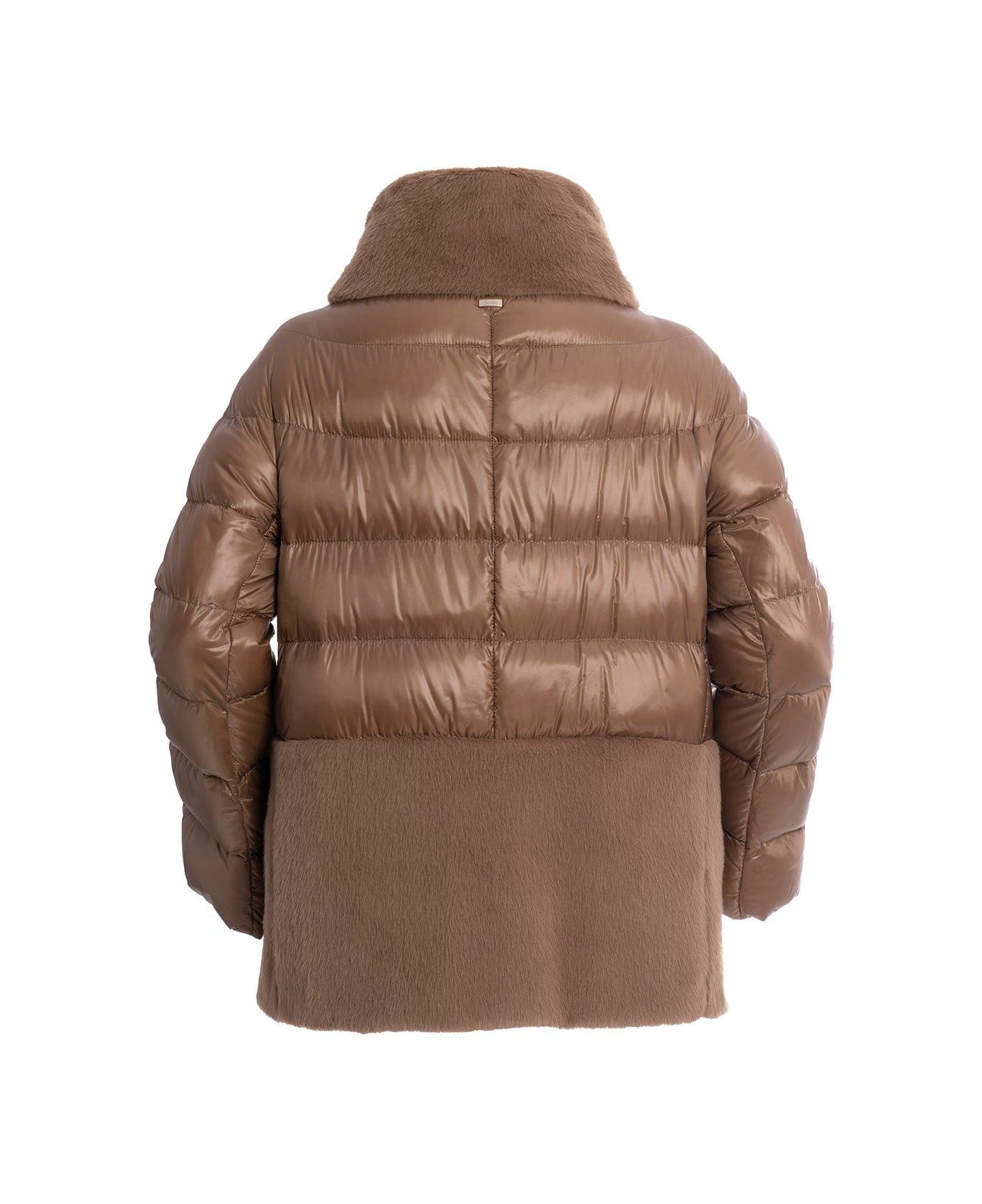 Herno Panelled Zipped Down Jacket - Cammello