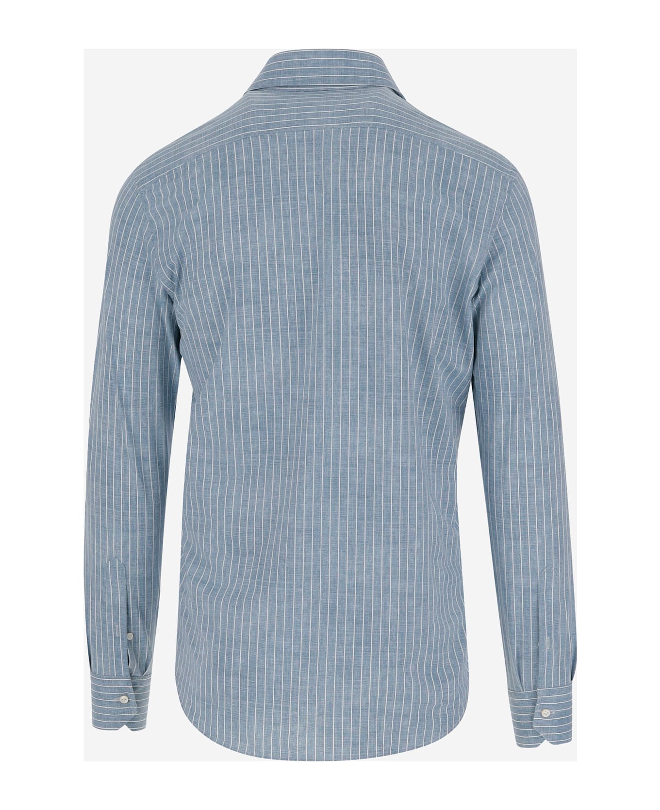 Brian Dales Classic Striped Shirt - Blue