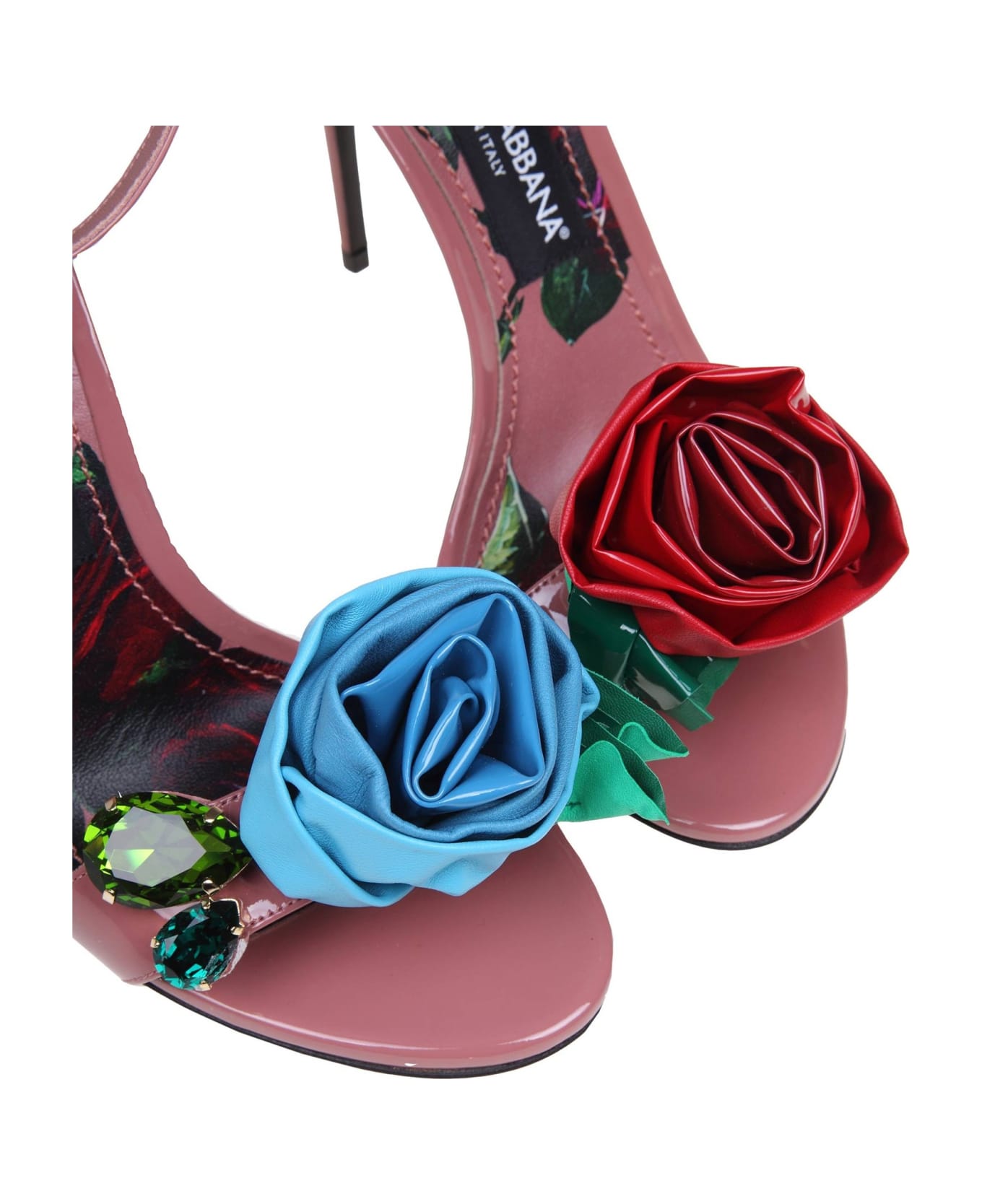 Dolce & Gabbana Kiera Patent Sandal - PINK