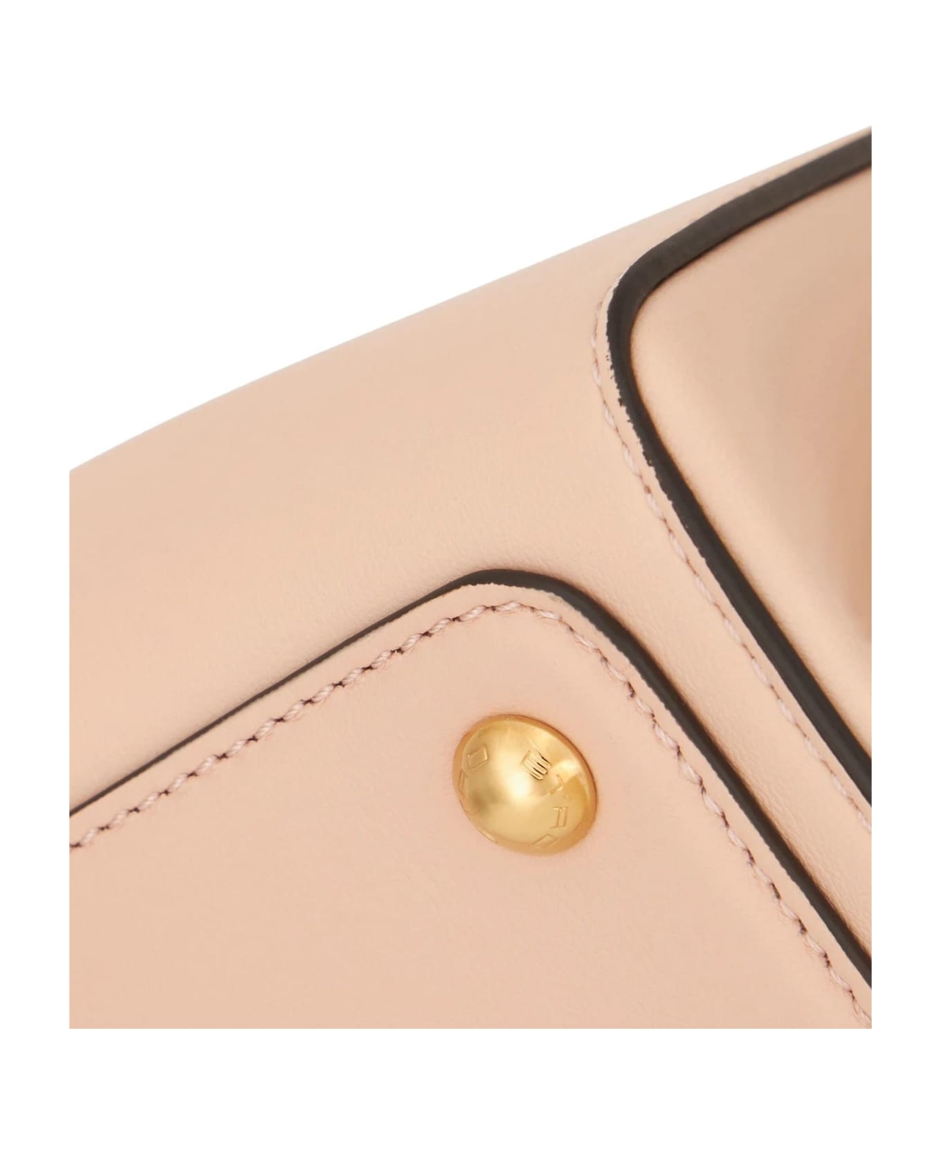 Etro Medium Leather Vela Shoulder Bag - Beige