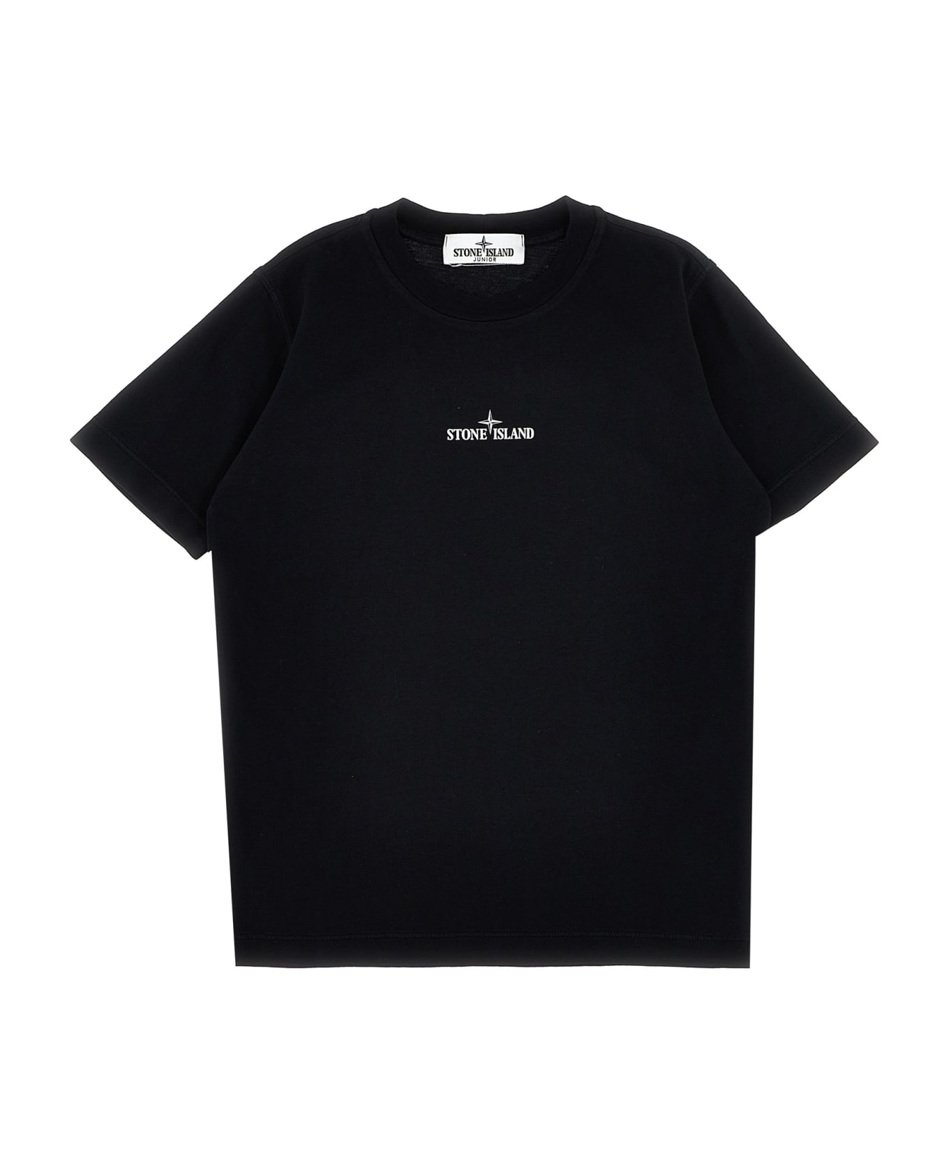 Stone Island Logo Print T-shirt