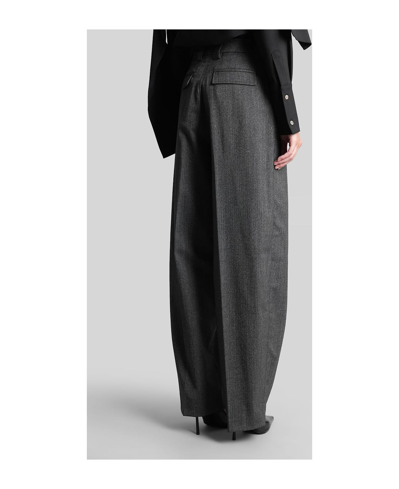 TheLatest Cara 3116 Pants In Grey Polyester - grey