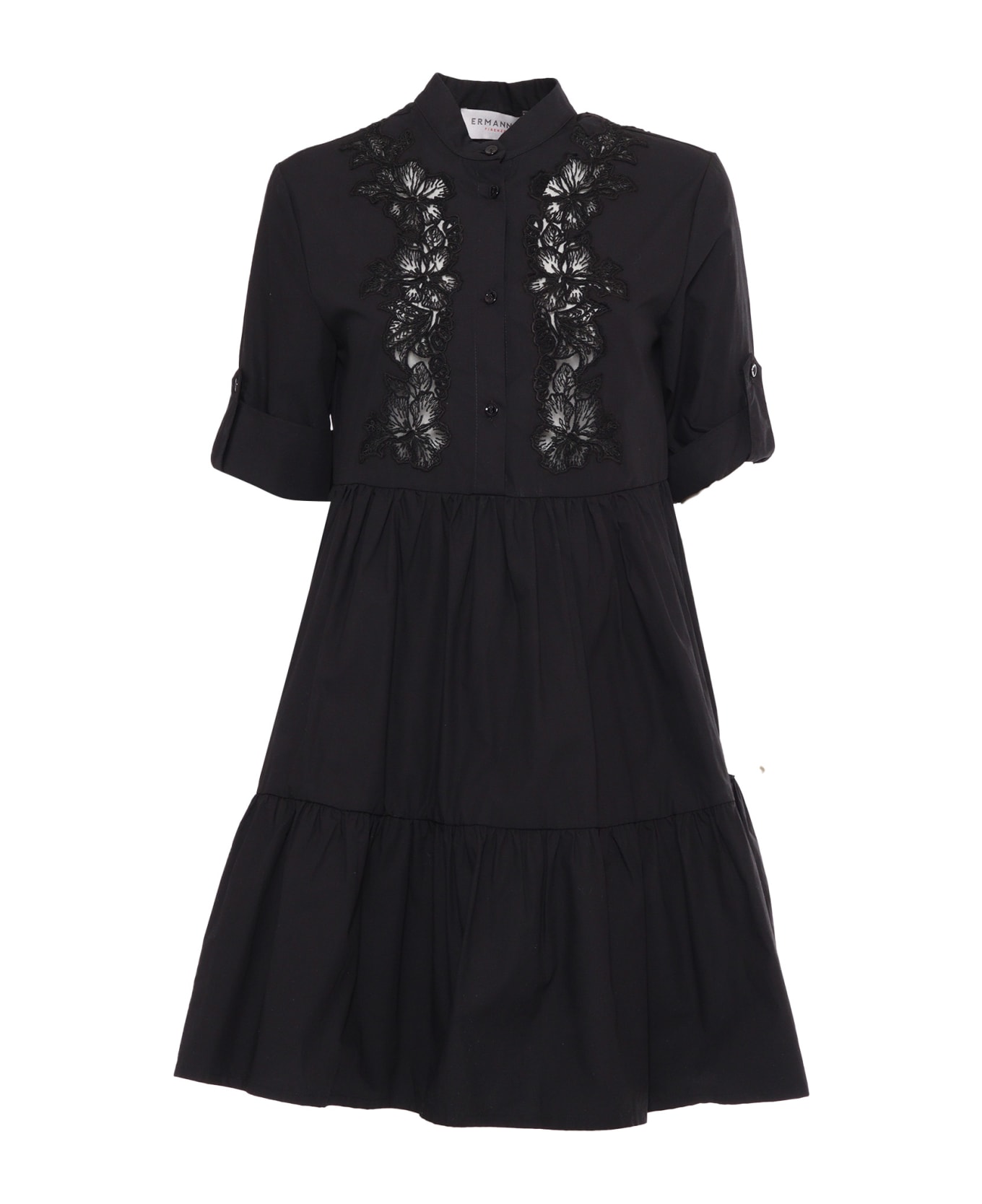 Ermanno Ermanno Scervino Dress With Application - BLACK