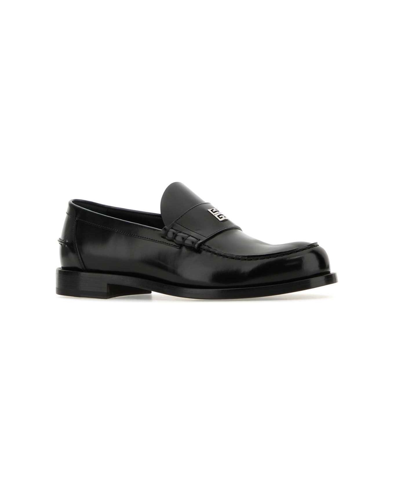 Givenchy Black Leather Mr G Loafers - BLACK