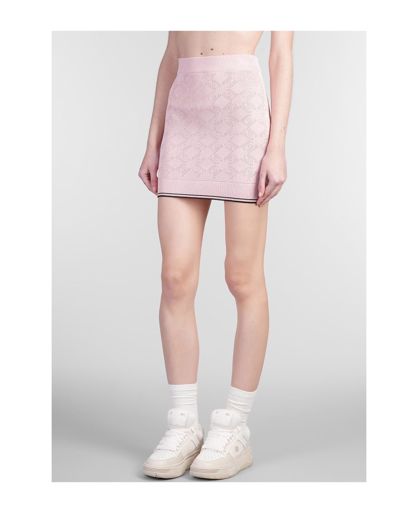 AMIRI Skirt In Rose-pink Viscose - rose-pink