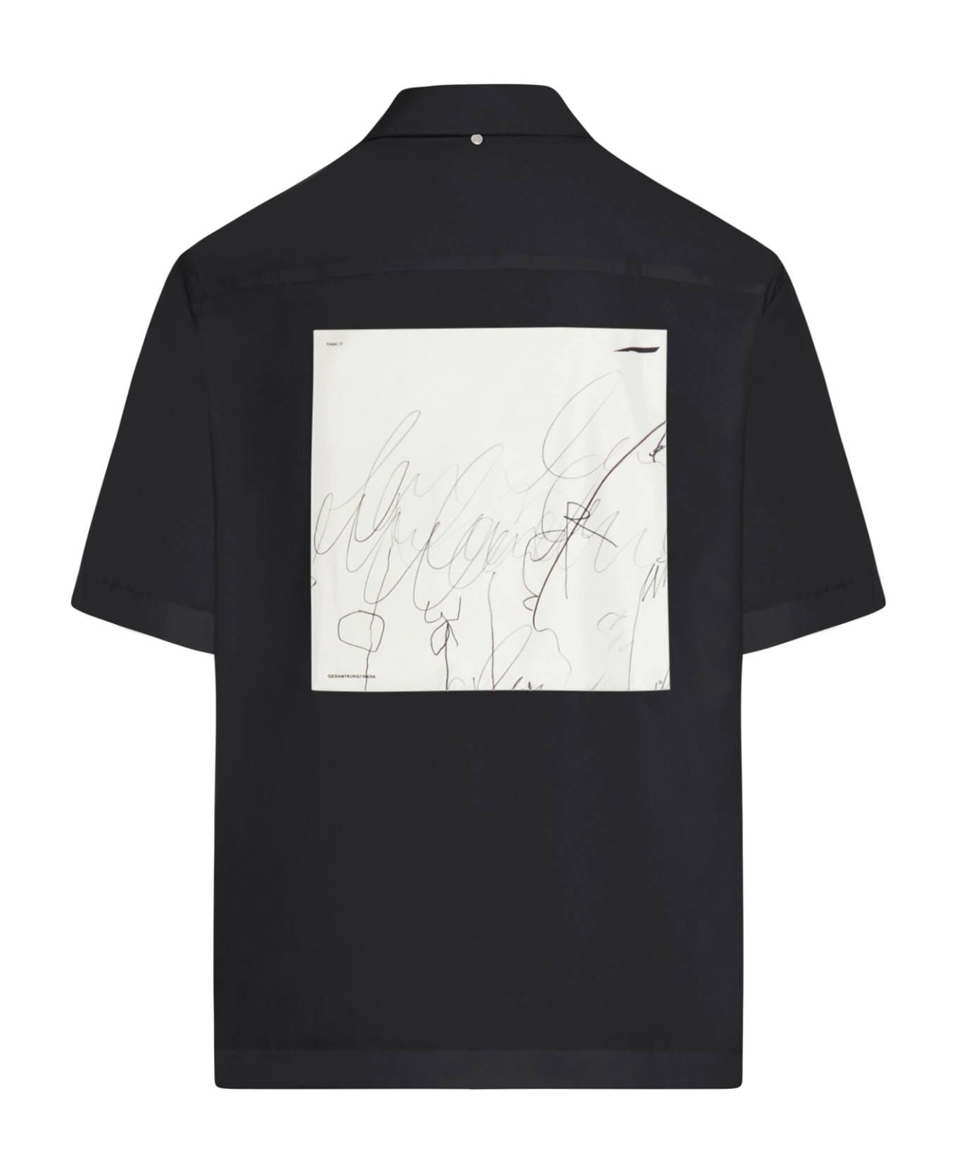 OAMC Kurt Shirt, Scribble Patch - Black