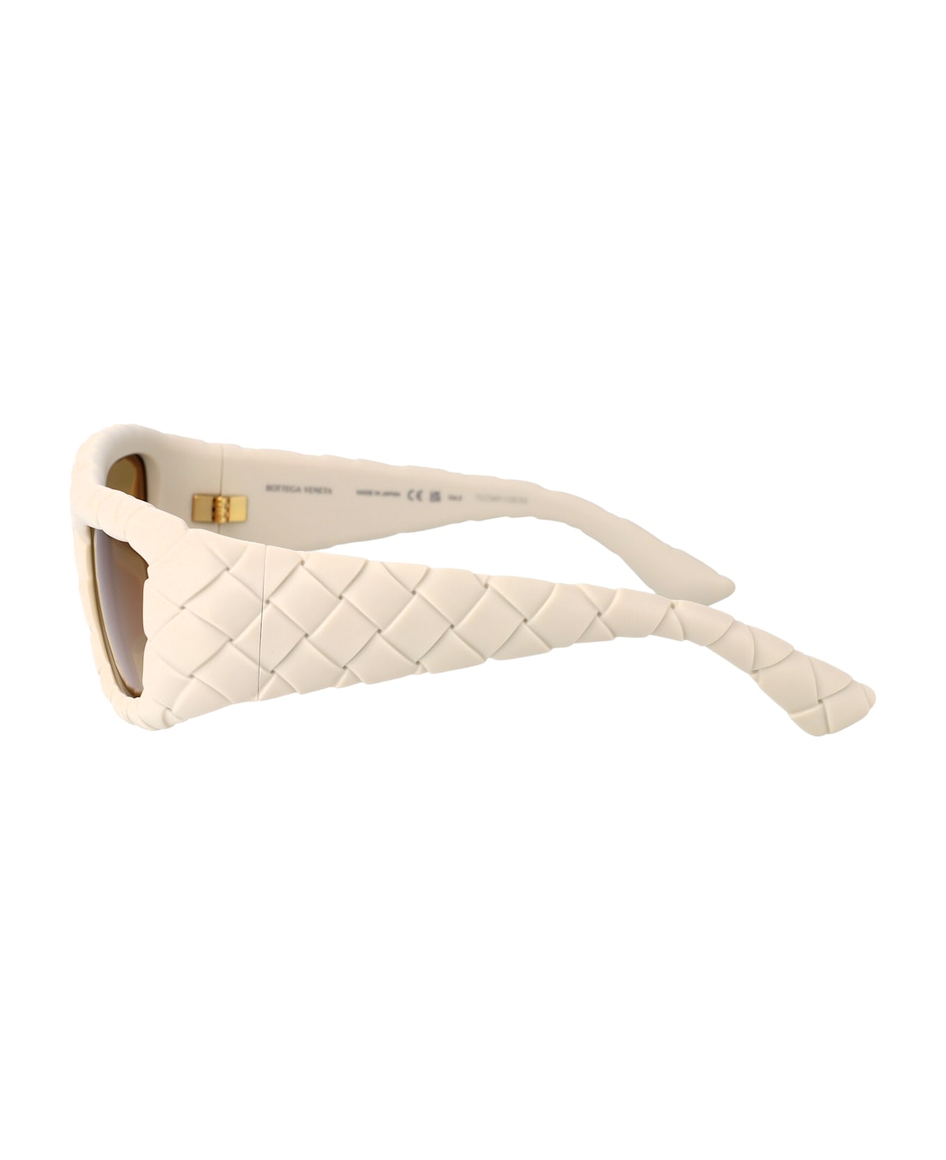Bottega Veneta Eyewear Bv1303s Sunglasses - 006 WHITE WHITE BROWN